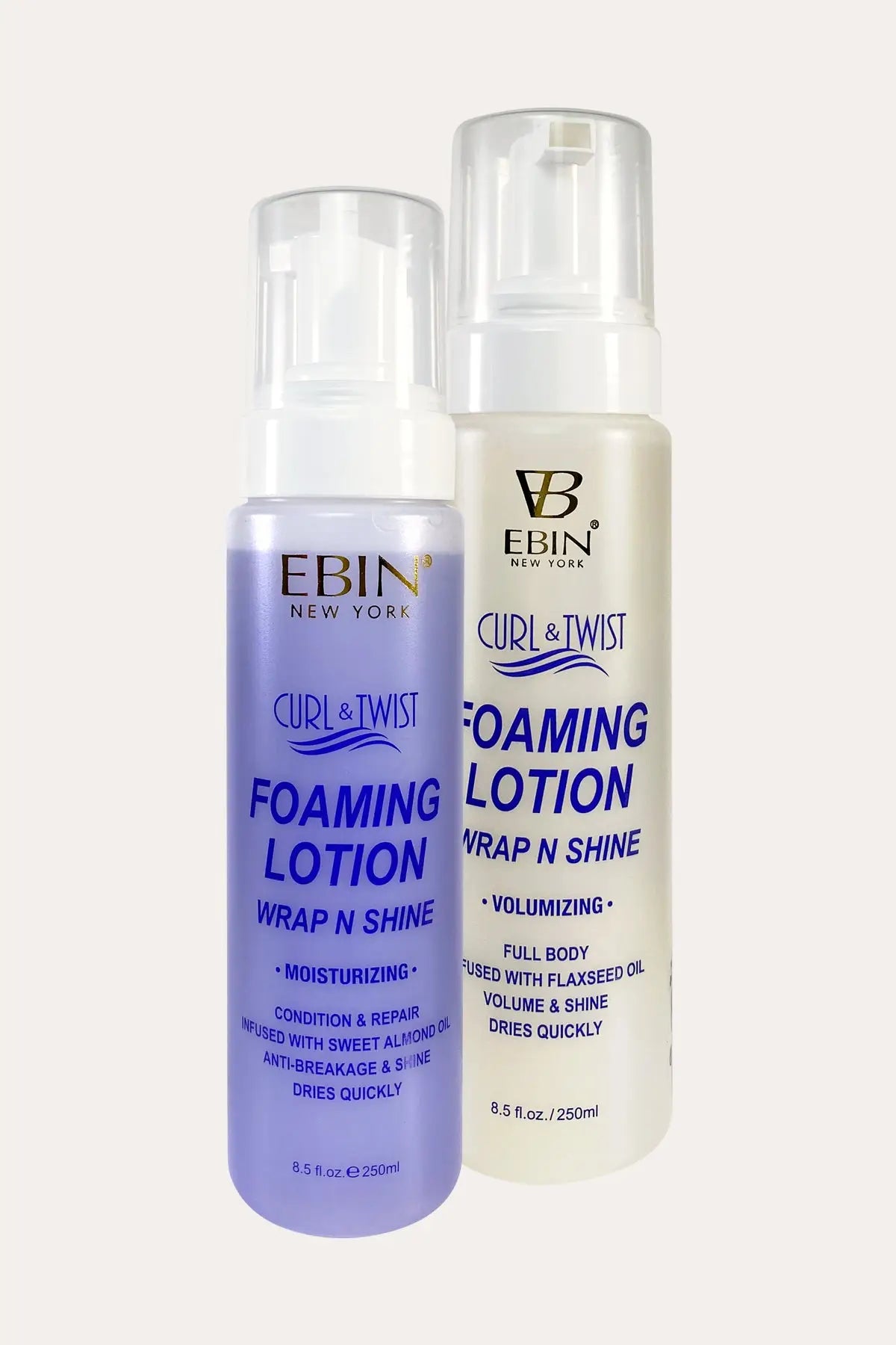 EBIN NEW YORK CURL & TWIST FOAMING LOTION WRAP N SHINE 8.5oz - BSW BEAUTY CANADA