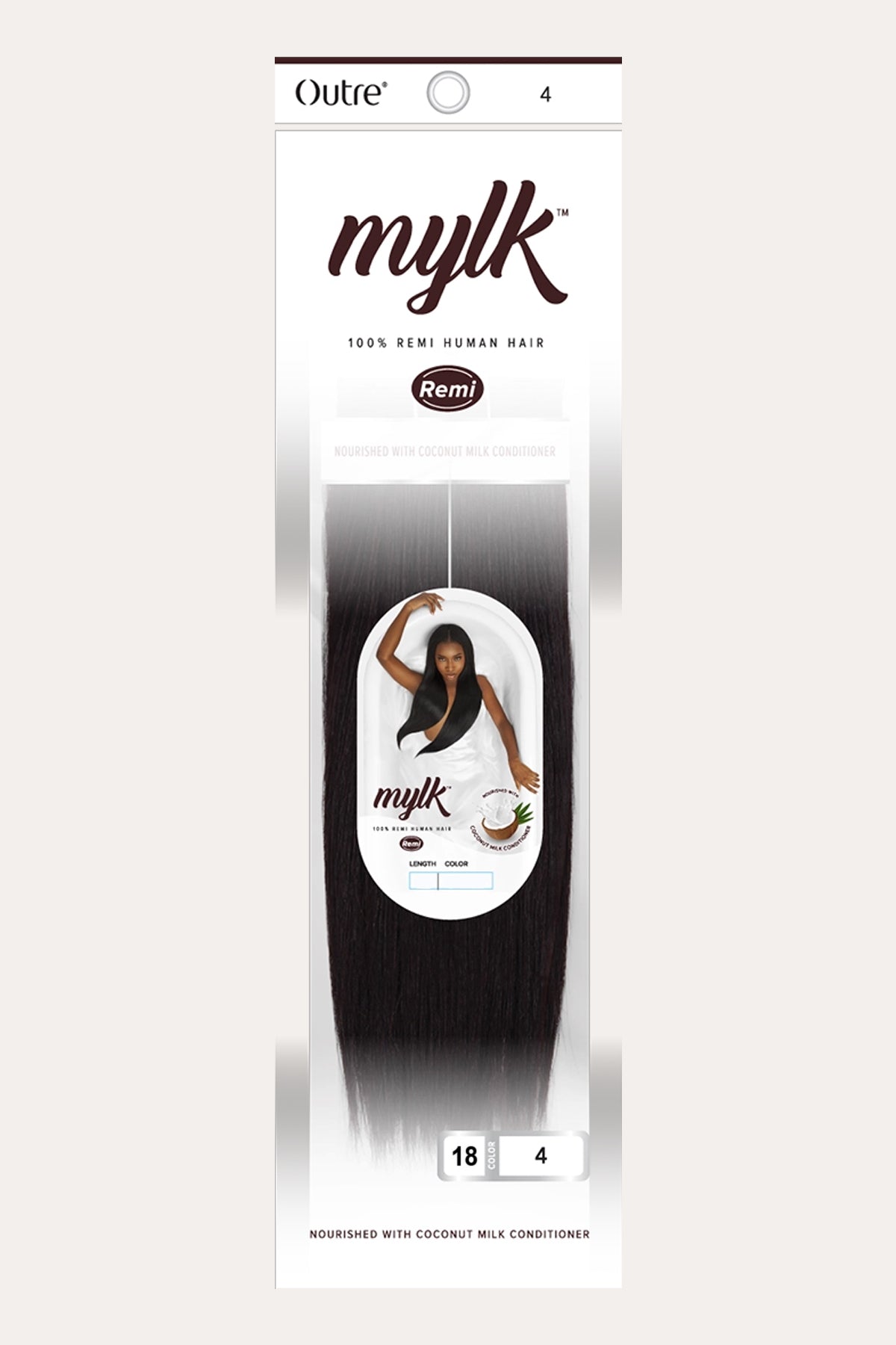 OUTRE 100% REMI HUMAN HAIR WEAVE MYLK YAKI 18" - BSW BEAUTY CANADA