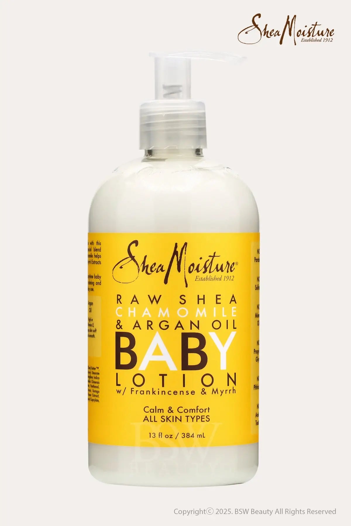 SHEA MOISTURE RAW SHEA CHAMOMILE & ARGAN OIL BABY  LOTION 13oz - BSW BEAUTY CANADA