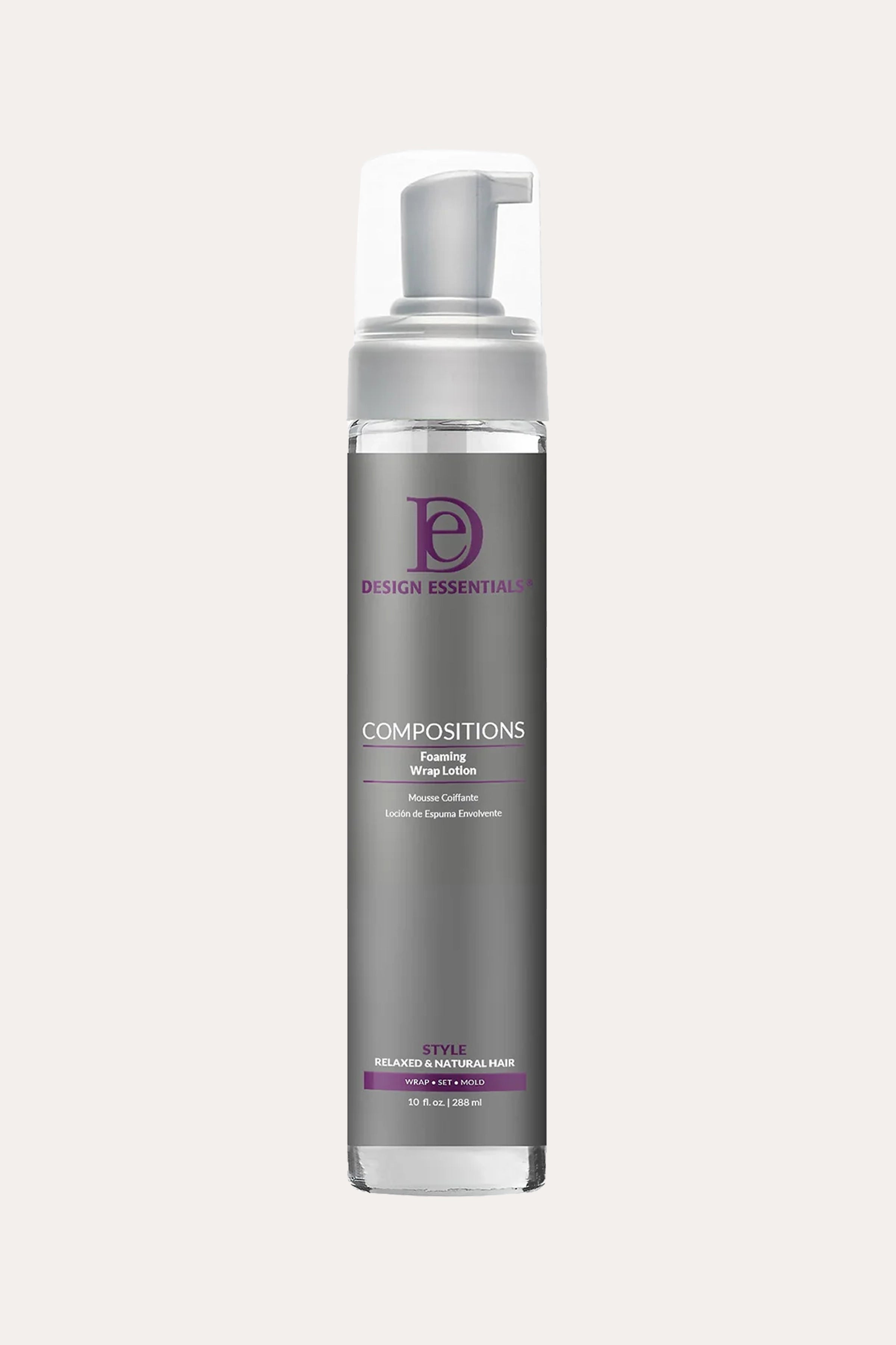 DESIGN ESSENTIAL COMPOSITIONS FOAMING WRAP LOTION 10oz