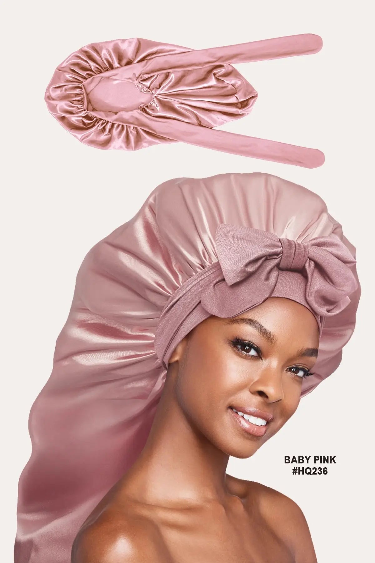 RED BY KISS BRAID EXTRA LARGE ADJUSTABLE SATIN BONNET RED BEAUTY