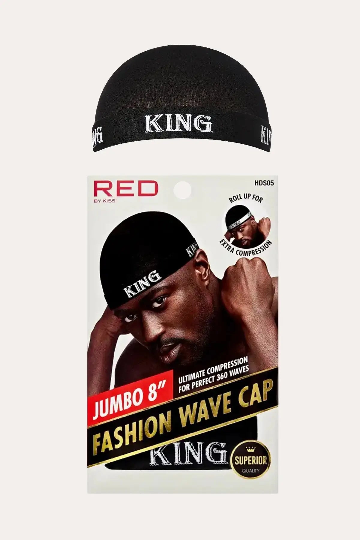RED BY KISS FASHION WAVE CAP RED BEAUTY