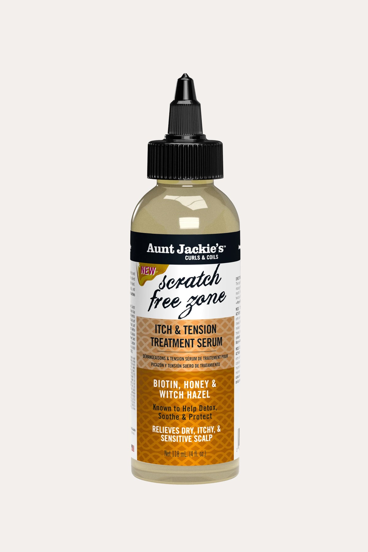 AUNT JACKIES SCRATCH FREE ZONE ITCH & TENSION TREATMENT SERUM 4oz