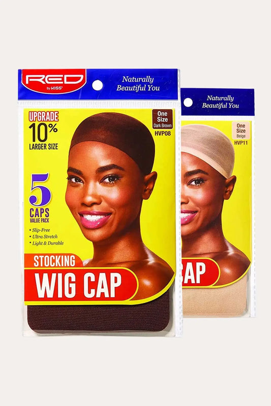 RED BY KISS STOCKING WIG CAP (5PCS) Red By Kiss
