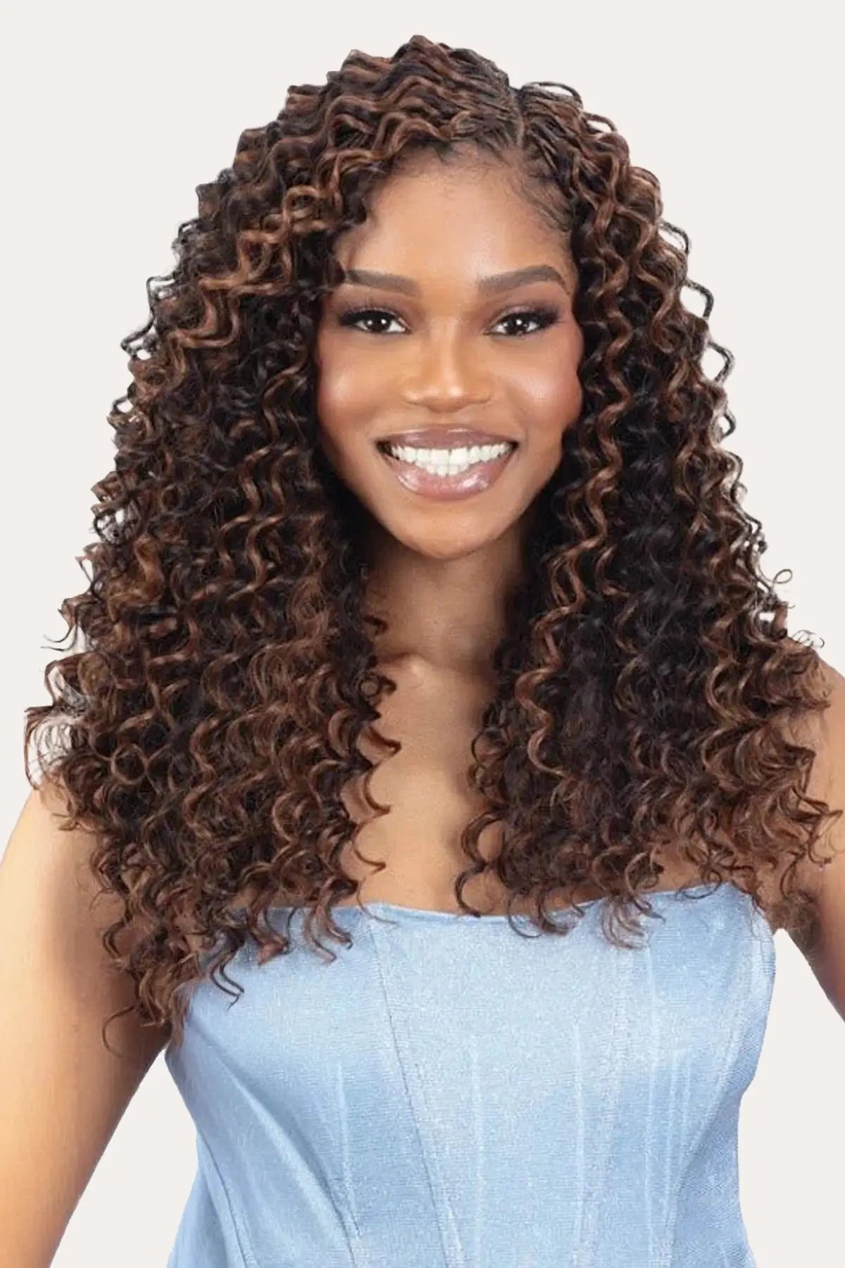 SHAKE N GO ORGANIQUE FEATHER CROCHET - DEEP CURL 18