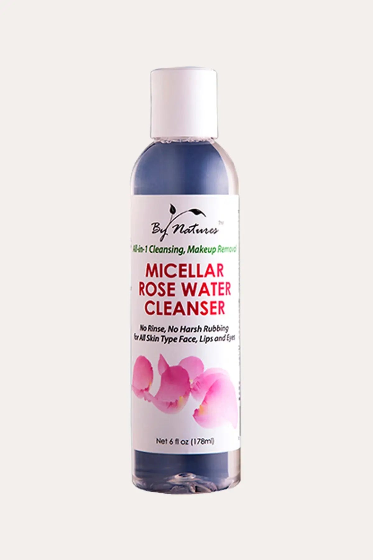 BY NATURES MICELLAR ROSE WATER CLEANSER 6oz BY NATURES