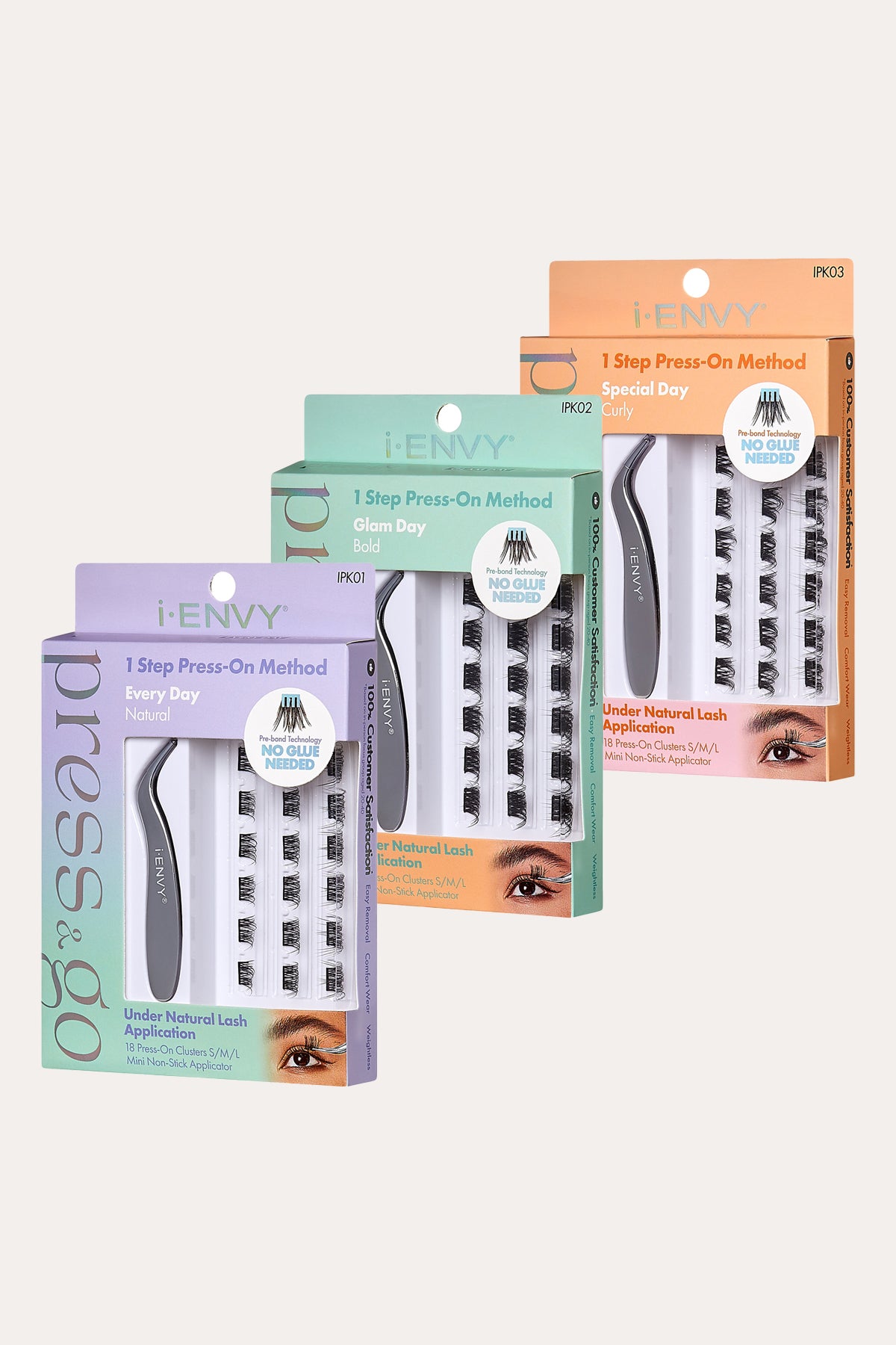 I ENVY PRESS & Go SELF ADHESIVE EYELASHES KIT - BSW BEAUTY CANADA