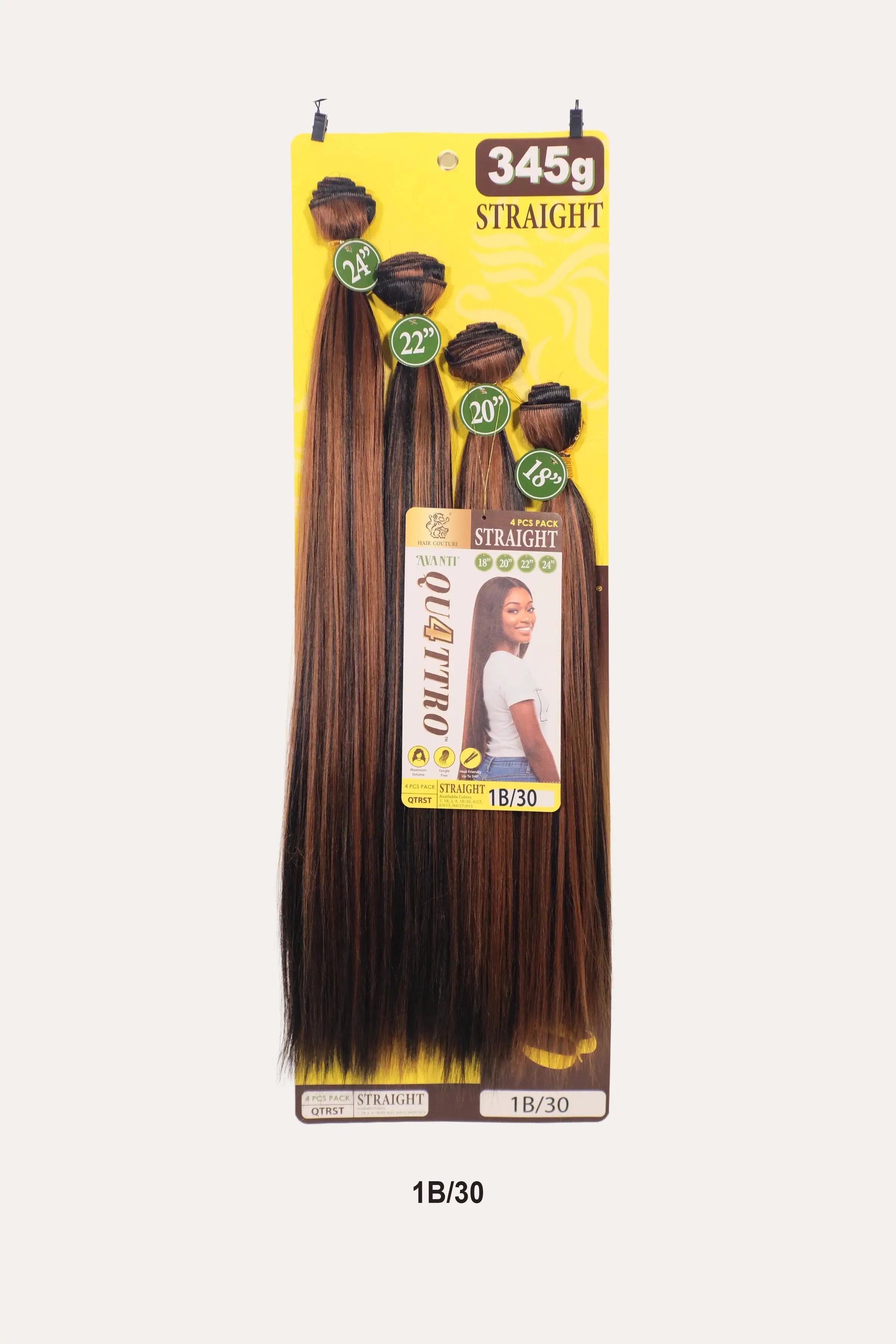 HAIR COUTURE QUATTRO HAIR WEAVE BUNDLE 4PC - STRAIGHT (18"20"22"24")