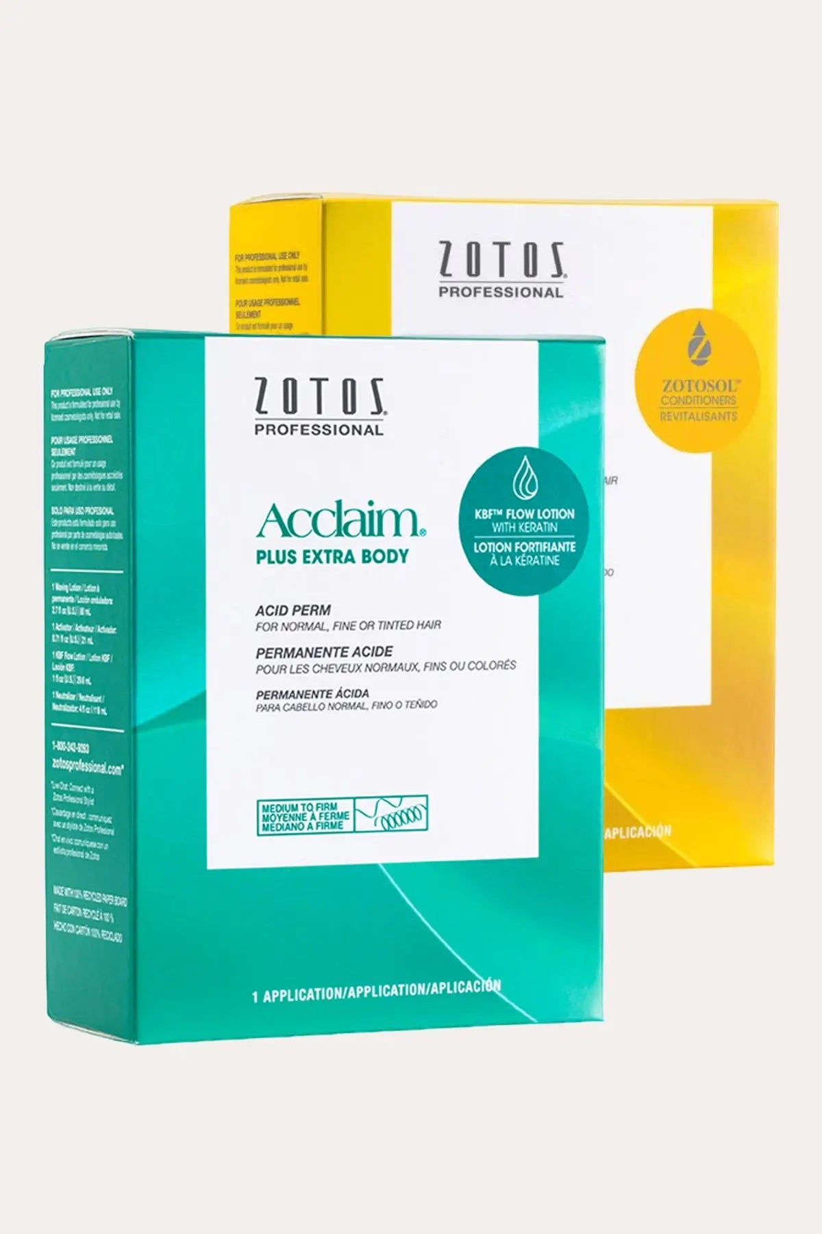 ZOTOS ACCLAIM EXTRA BODY ACID PERMANENT ZOTOS