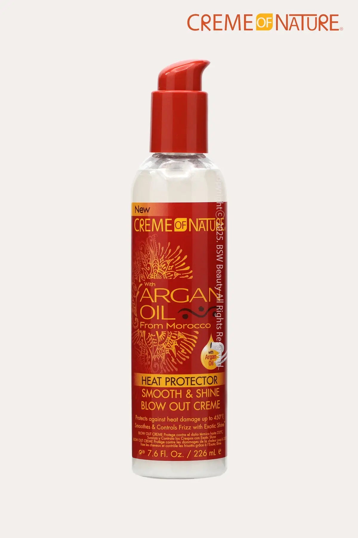 CREME OF NATURE HEAT PROTECTOR SMOOTH & SHINE BLOW OUT CREME 7.6oz - BSW BEAUTY CANADA