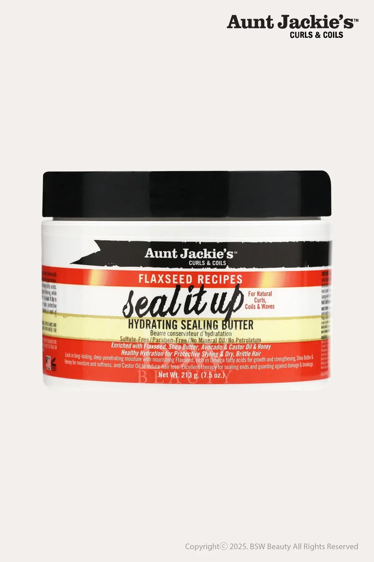 AUNT JACKIES SEAL IT UP HYDRATING SEALING BUTTER 7.5oz - BSW BEAUTY CANADA