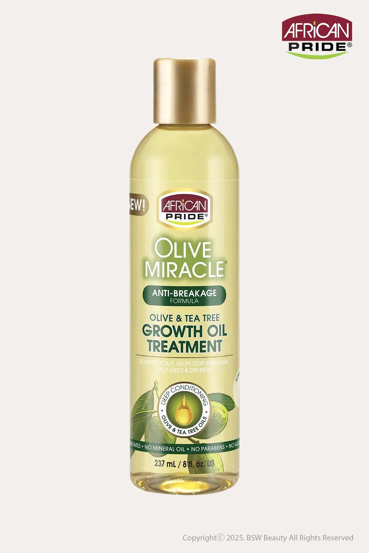AFRICAN PRIDE OLIVE MIRACLE GROWTH OIL 8oz