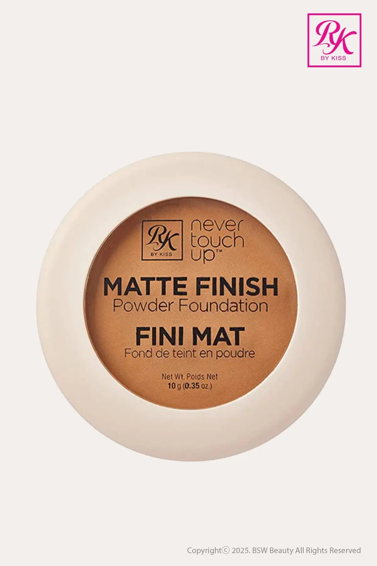 RUBY KISS BY KISS MATTE FINISH POWDER FOUNDATION - 8 COLORS - BSW BEAUTY CANADA