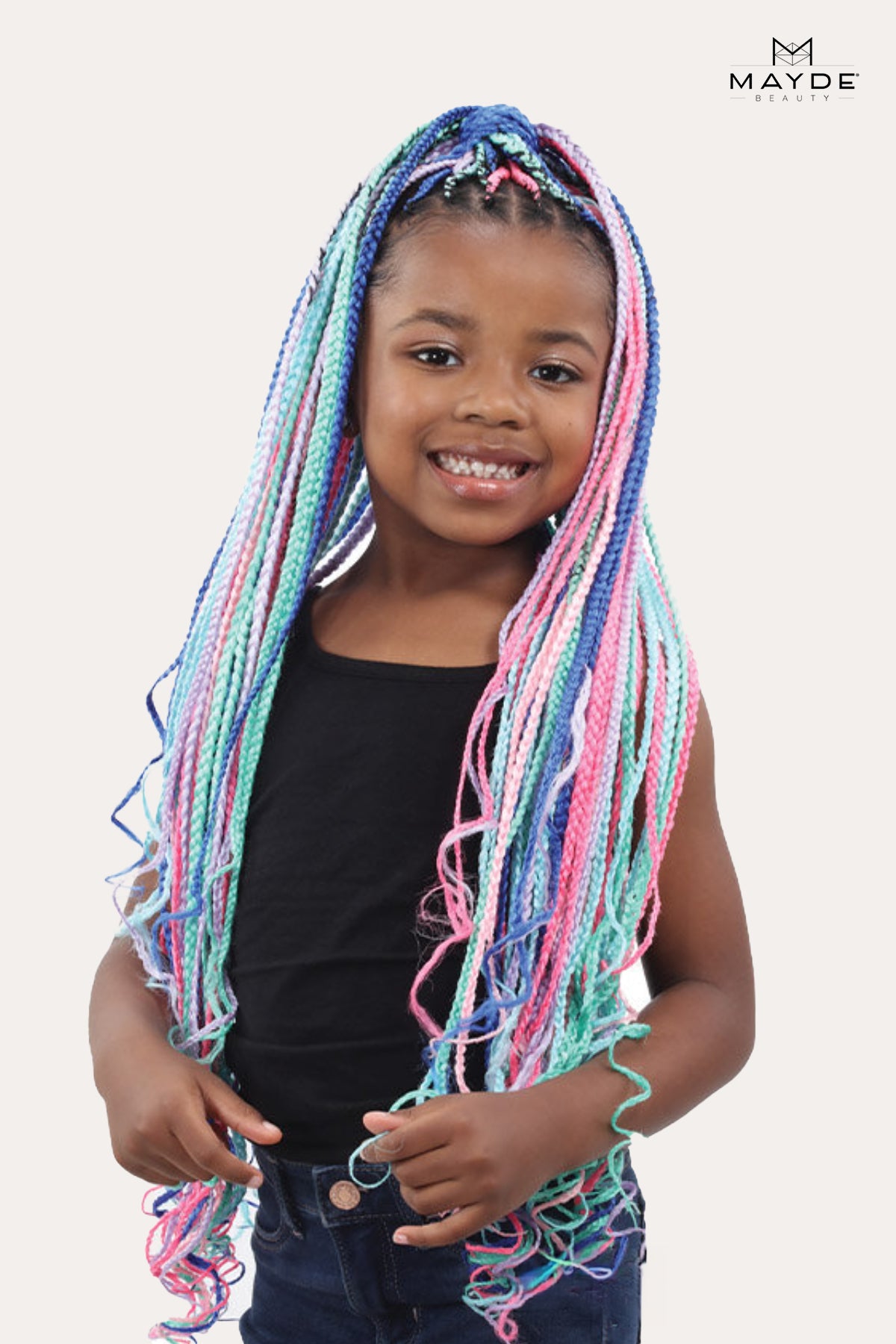 MAYDE 6X BRAID NATION PRE-STRETCHED KIDS BRAID 18" (FULL LENGTH 36") - BSW BEAUTY CANADA