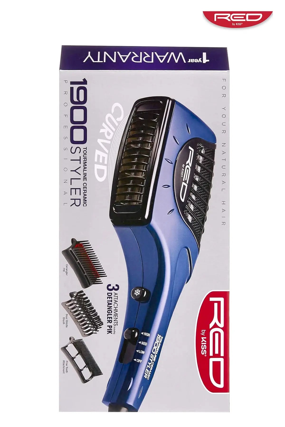 RED BY KISS 1900 TOURMALINE CERAMIC STYLER #BD02D - BSW BEAUTY CANADA