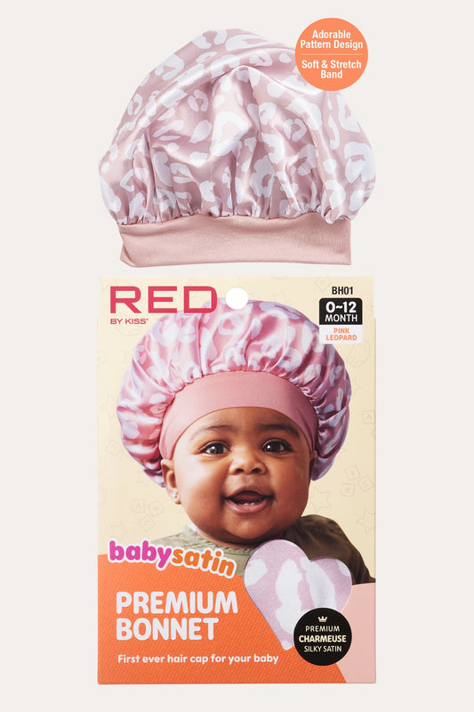 RED BY KISS BABY SATIN HAIR BONNET SLEEP CAP - BSW BEAUTY CANADA