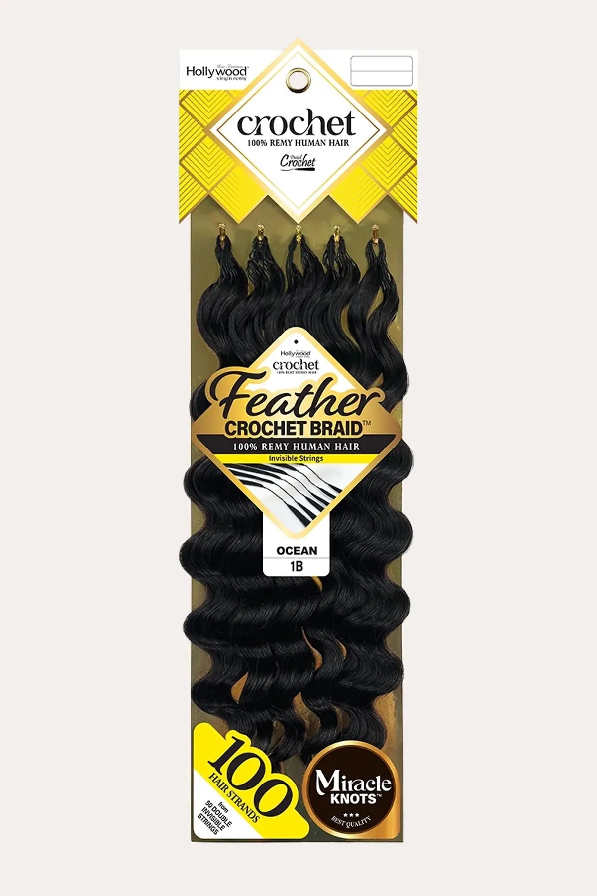 ZURY FEATHER CROCHET BRAID 100% HUMAN HAIR HOLLYWOOD - OCEAN 14 ZURY