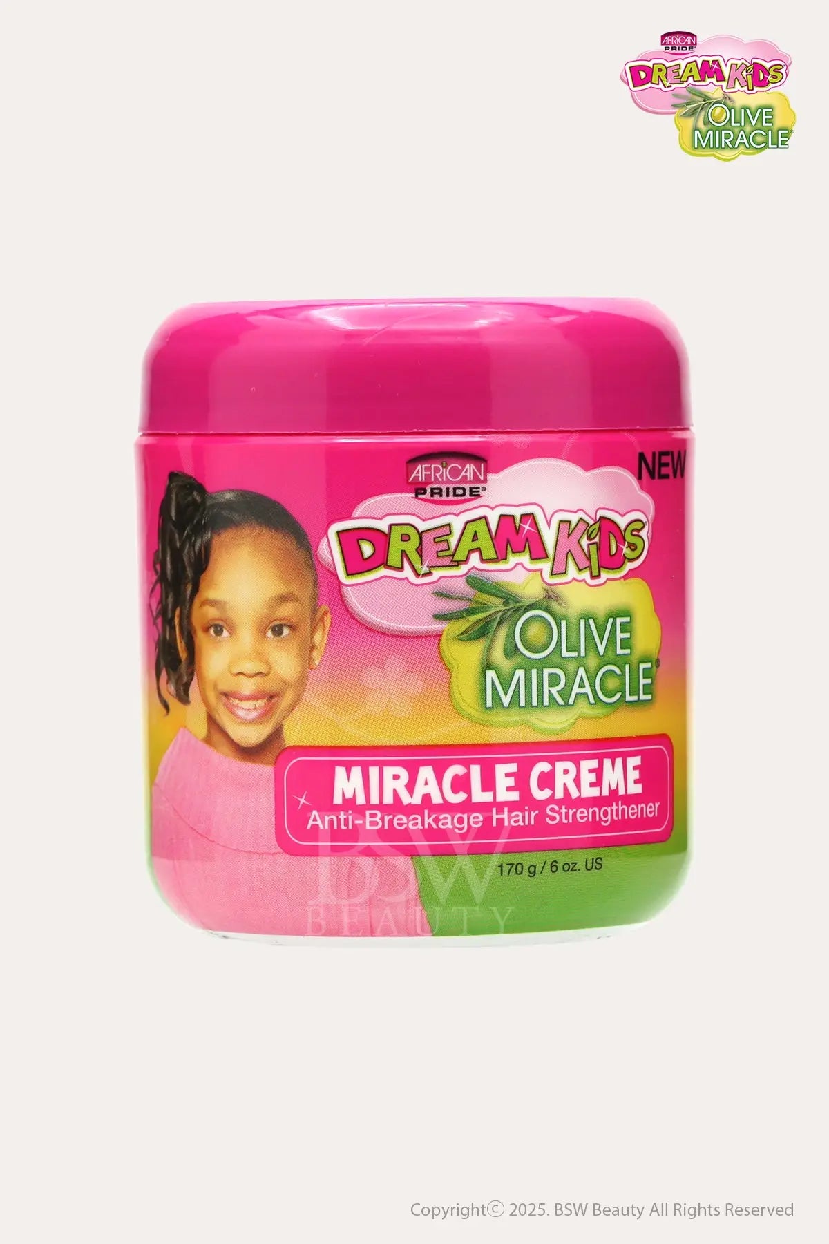 AFRICAN PRIDE DREAM KIDS OLIVE MIRACLE ANTI-BREAKAGE HAIR STRENGTHENER MIRACLE CREME 6oz