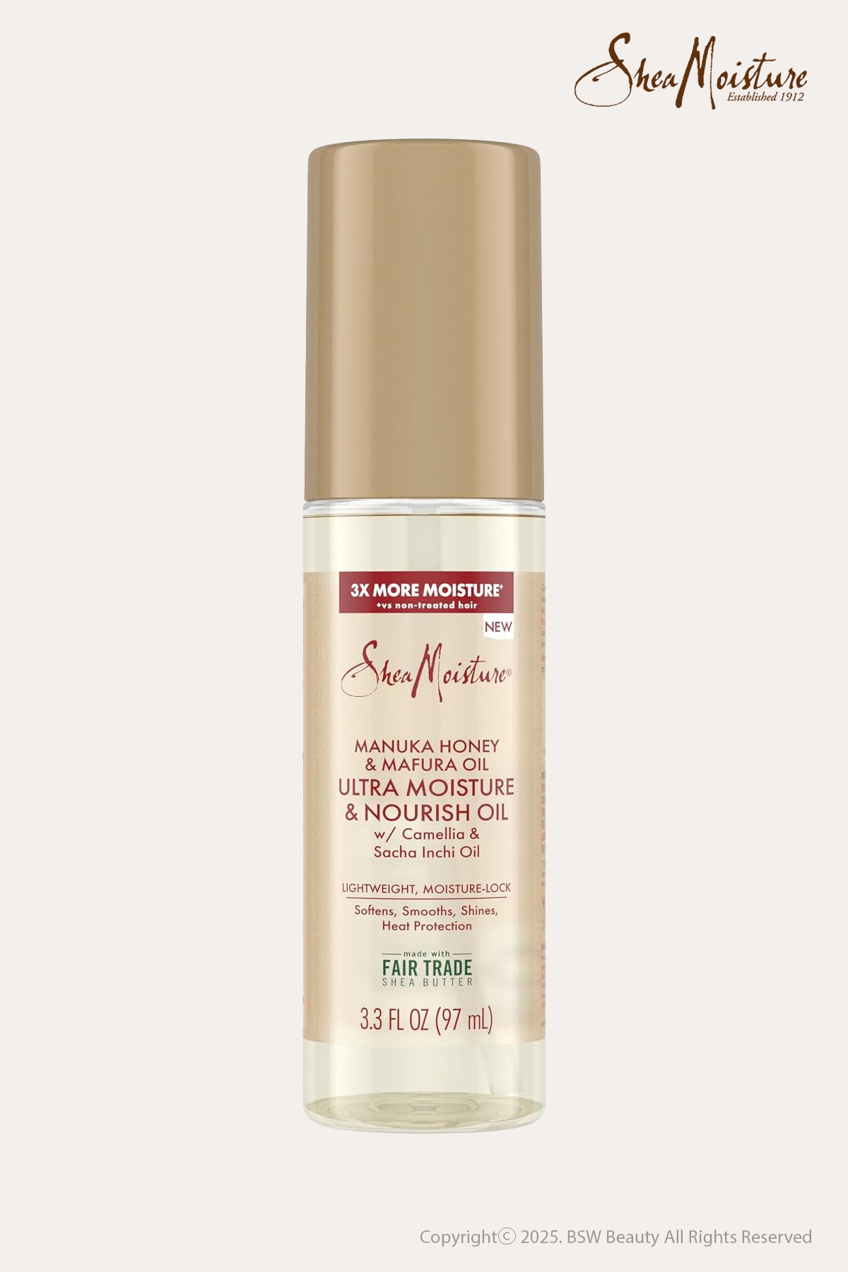 SHEA MOISTURE MANUKA ULTRA MOISTURE/NOURISH OIL 3.3oz - BSW BEAUTY CANADA