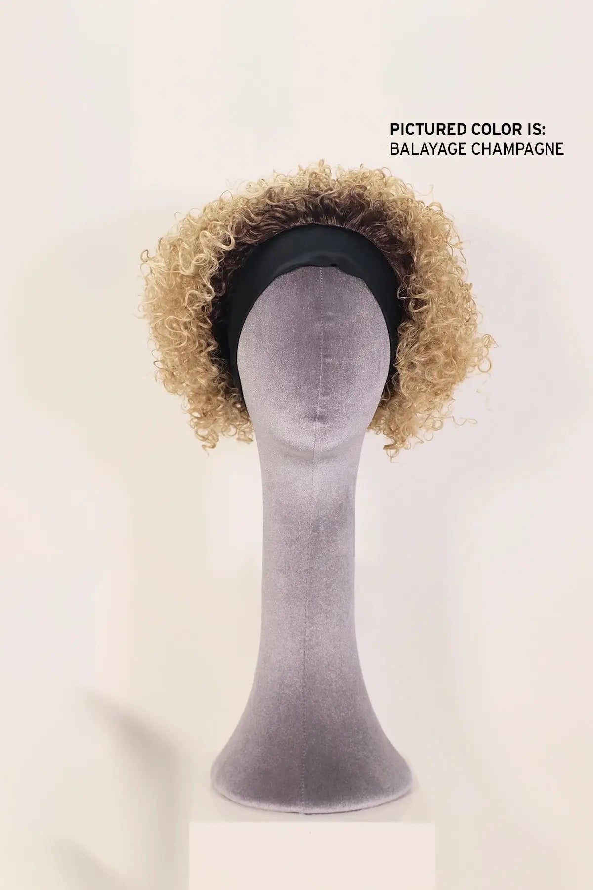 NUTIQUE ITS A WIG HEADBAND STYLE HALF CAP WIG -  CURLY GLAM