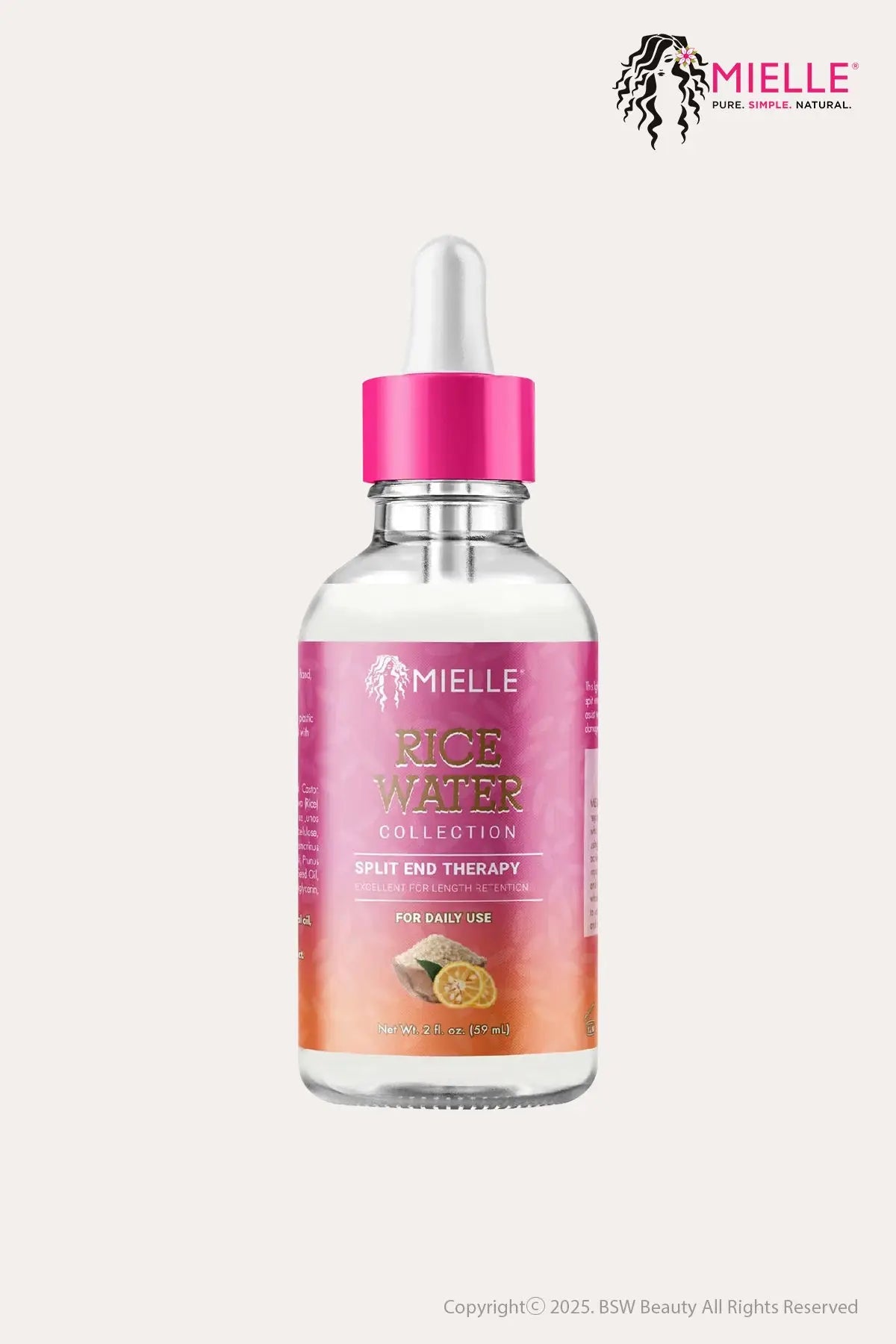 MIELLE RICE WATER COLLECTION SPLIT END THERAPY 2oz - BSW BEAUTY CANADA