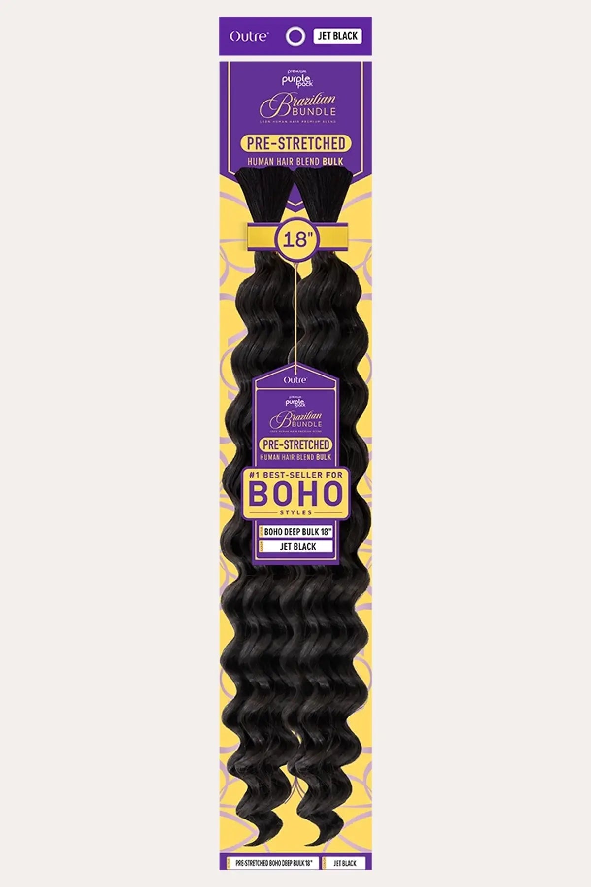 OUTRE PURPLE PACK BRÉSILIEN BOHO DEEP BULK 18"