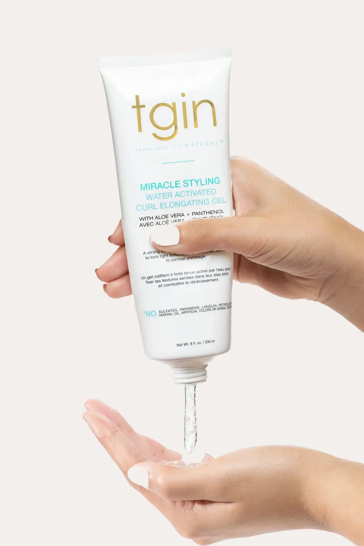TGIN MIRACLE STYLING WATER ACTIVATED CURL ELONGATING GEL 8oz - BSW BEAUTY CANADA