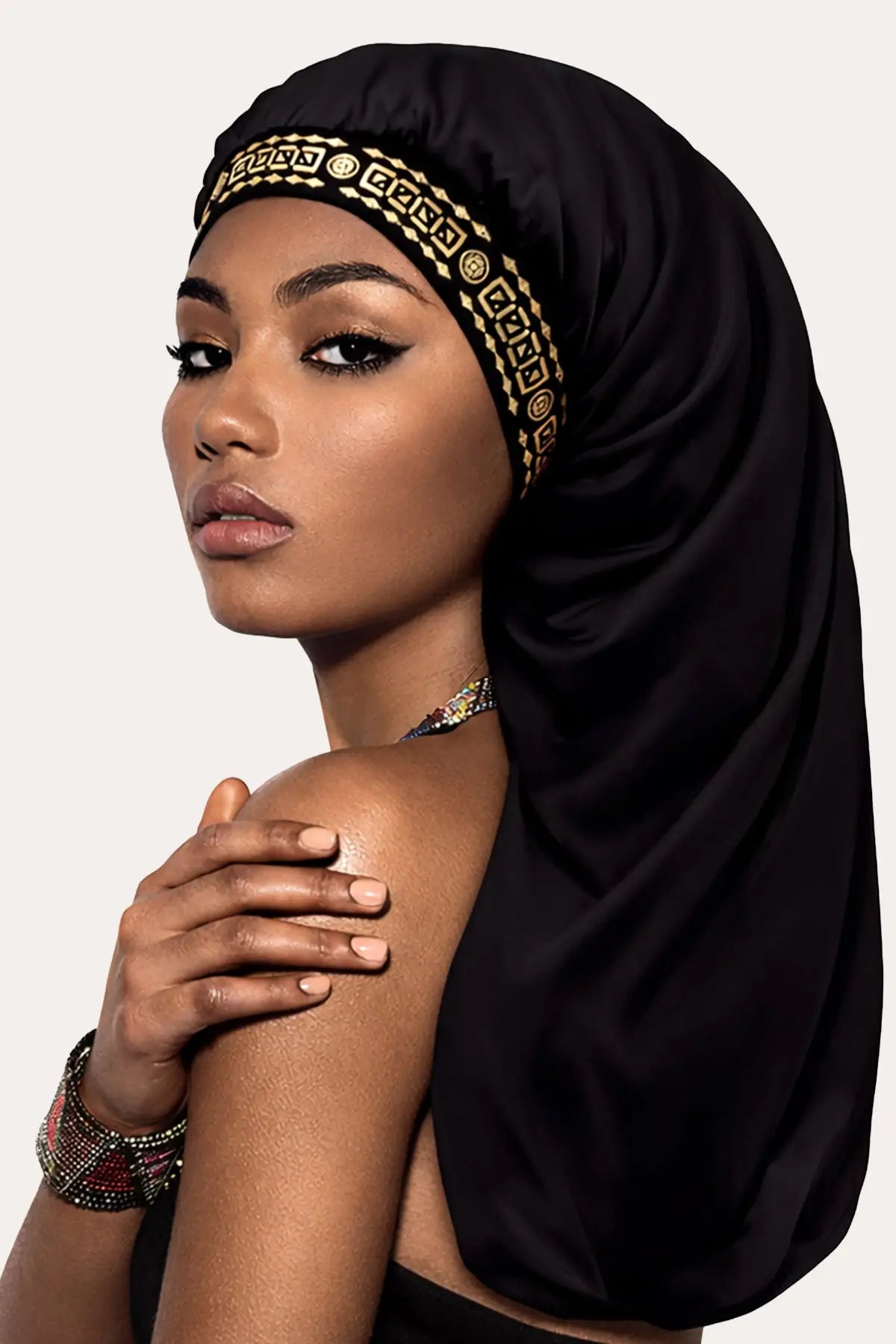 BEAUTY TOWN X-TRA LONG KNIT BONNET CAP BEAUTY TOWN