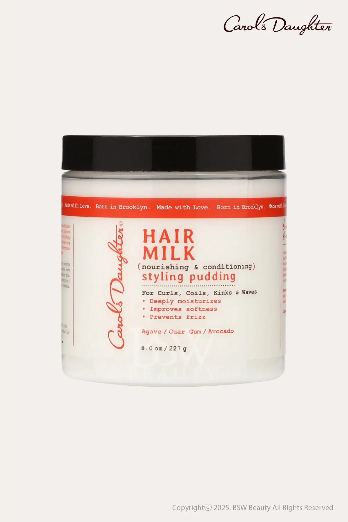 CAROLS DAUGHTER HAIR MILK NOURISHING & CONDITIONING STYLING PUDDING 8oz - BSW BEAUTY CANADA