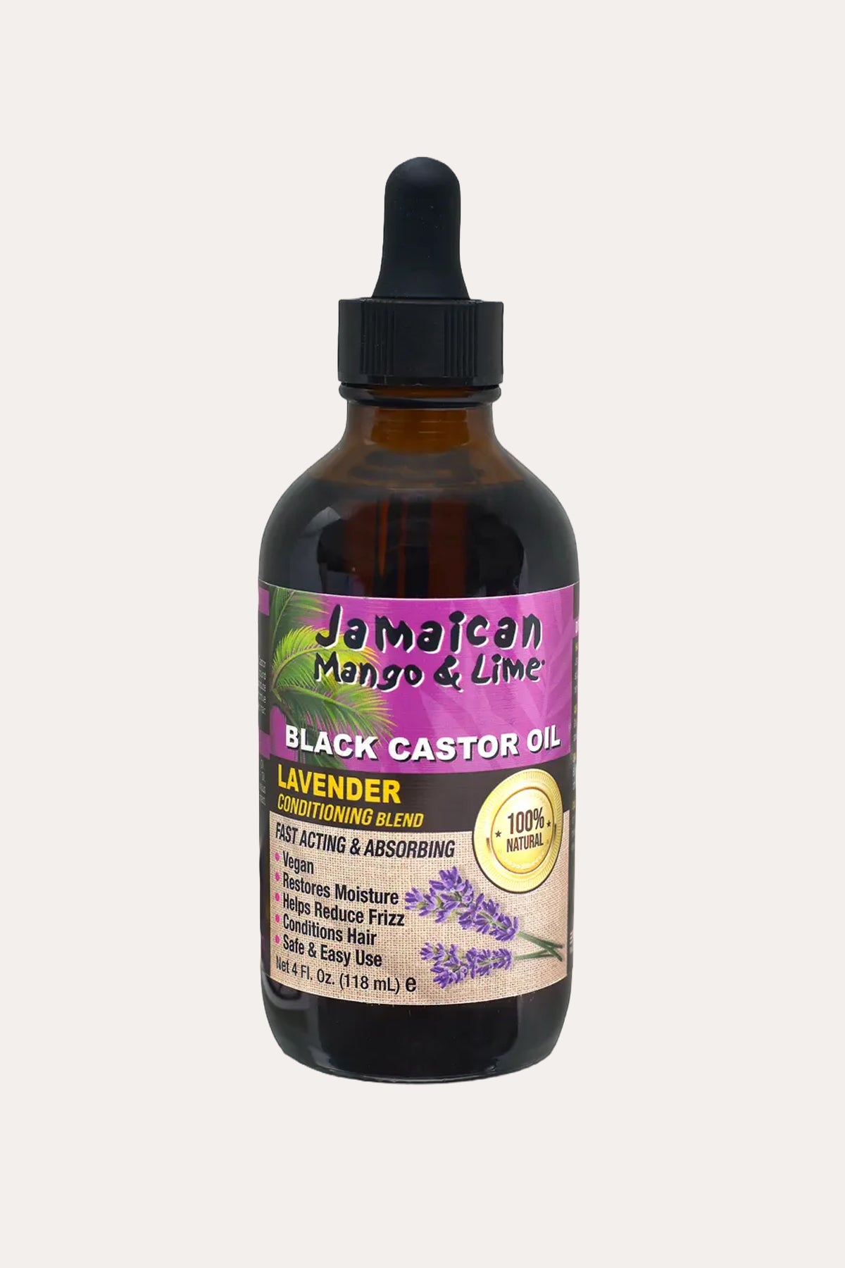 JAMAICAN MANGO & LIME BLACK CASTOR OIL - LAVENDER