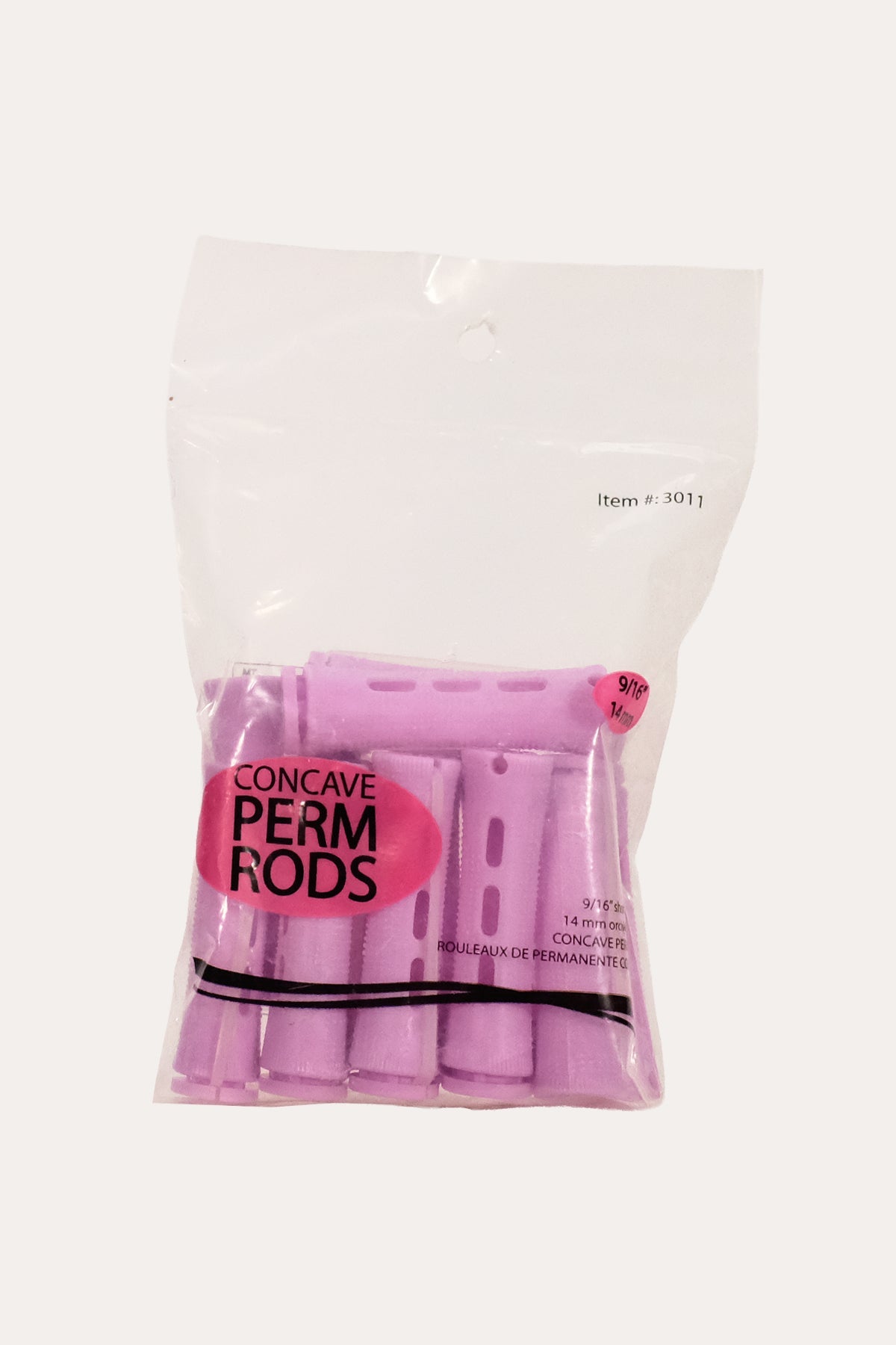 BEAUMAX  CONCAVE PERM RODS 9/16" 14mm - SHORT #3011 BEAUMAX