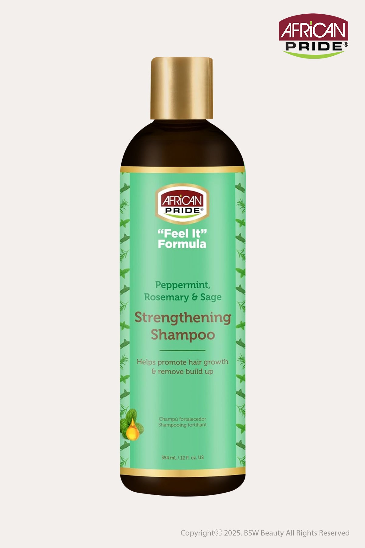 AFRICAN PRIDE FEEL IT FORMULA STRENGTHENING SHAMPOO 12oz - BSW BEAUTY CANADA