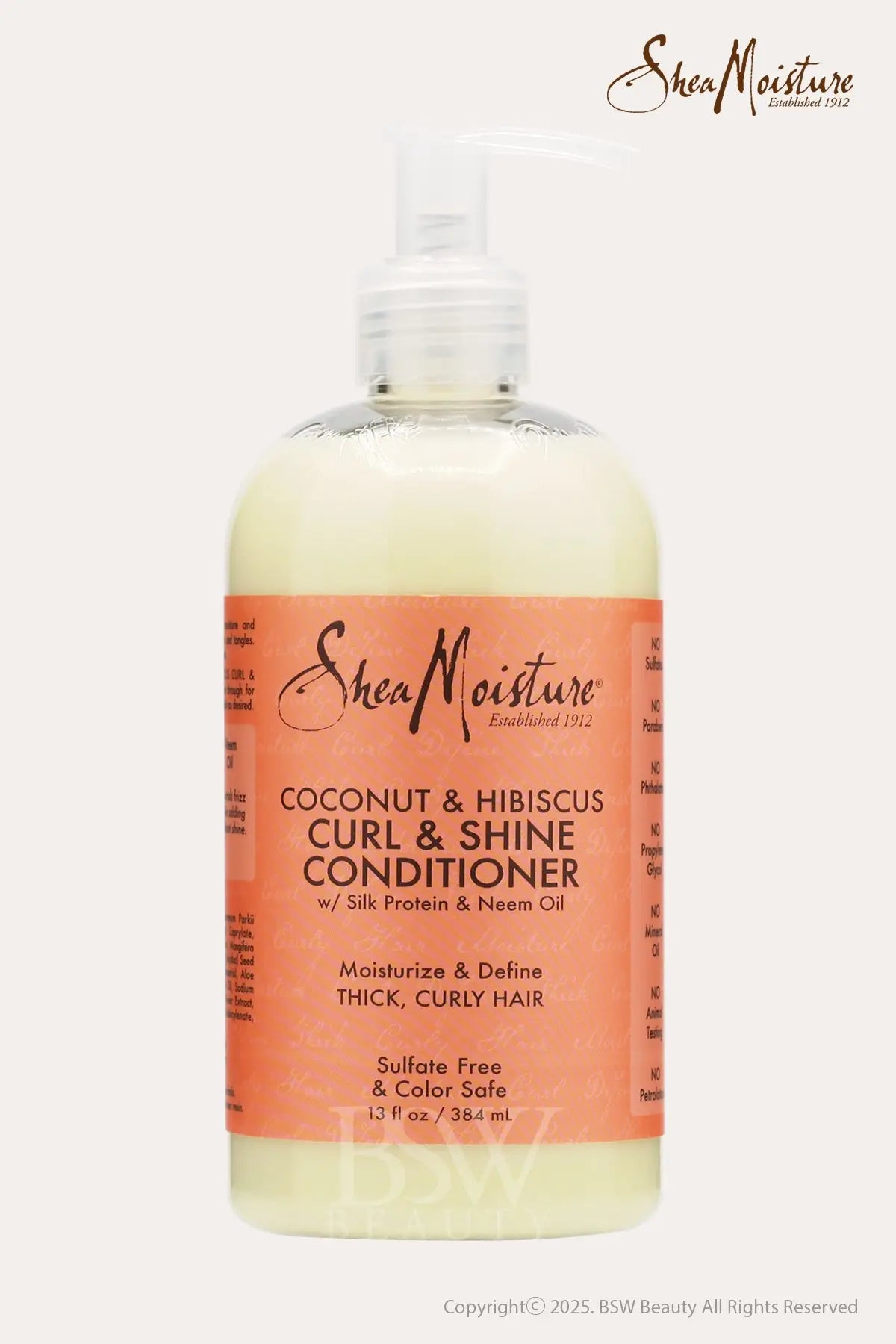 SHEA MOISTURE COCONUT & HIBISCUS CURL & SHINE CONDITIONER 13oz - BSW BEAUTY CANADA