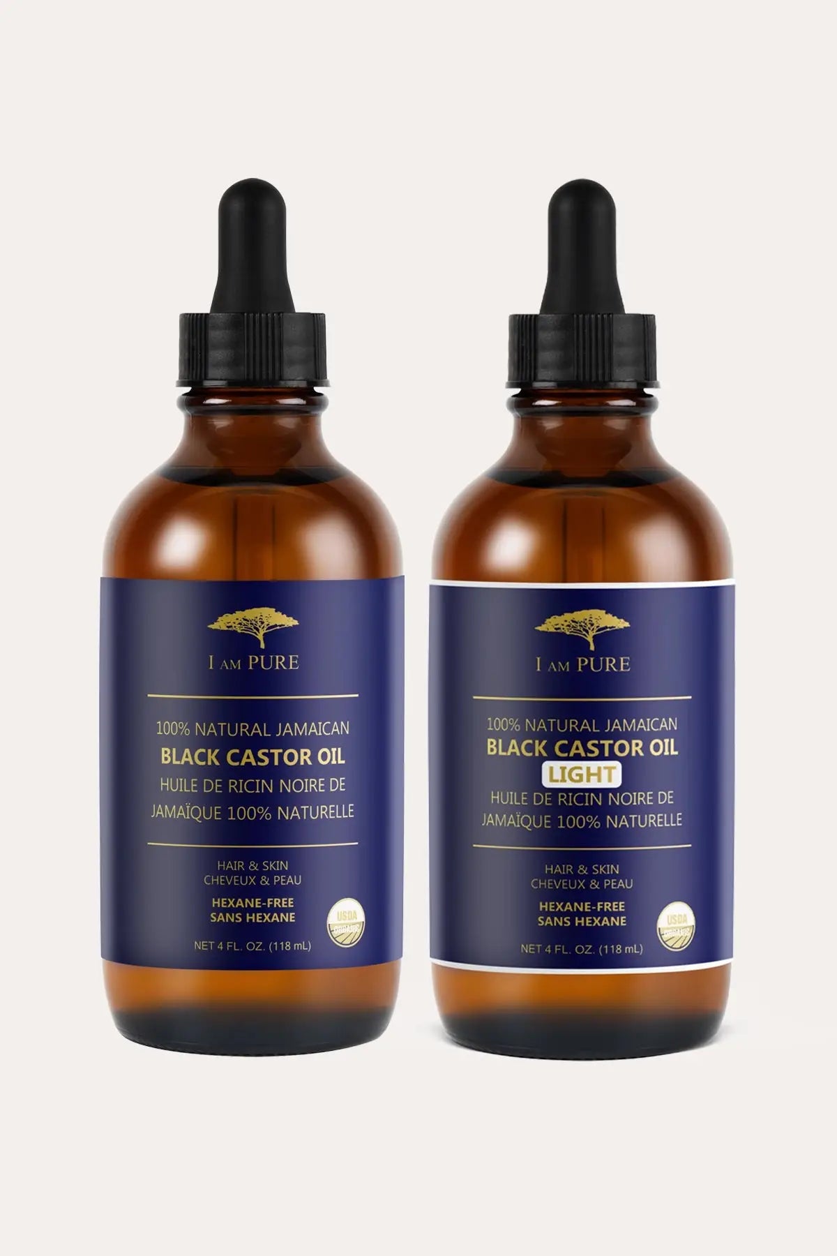 I AM PURE 100% NATURAL JAMAICAN BLACK CASTOR OIL I AM PURE