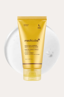 MEDICUBE KOJIC ACID TURMERIC OVERNIGHT WRAPPING MASK 75ml