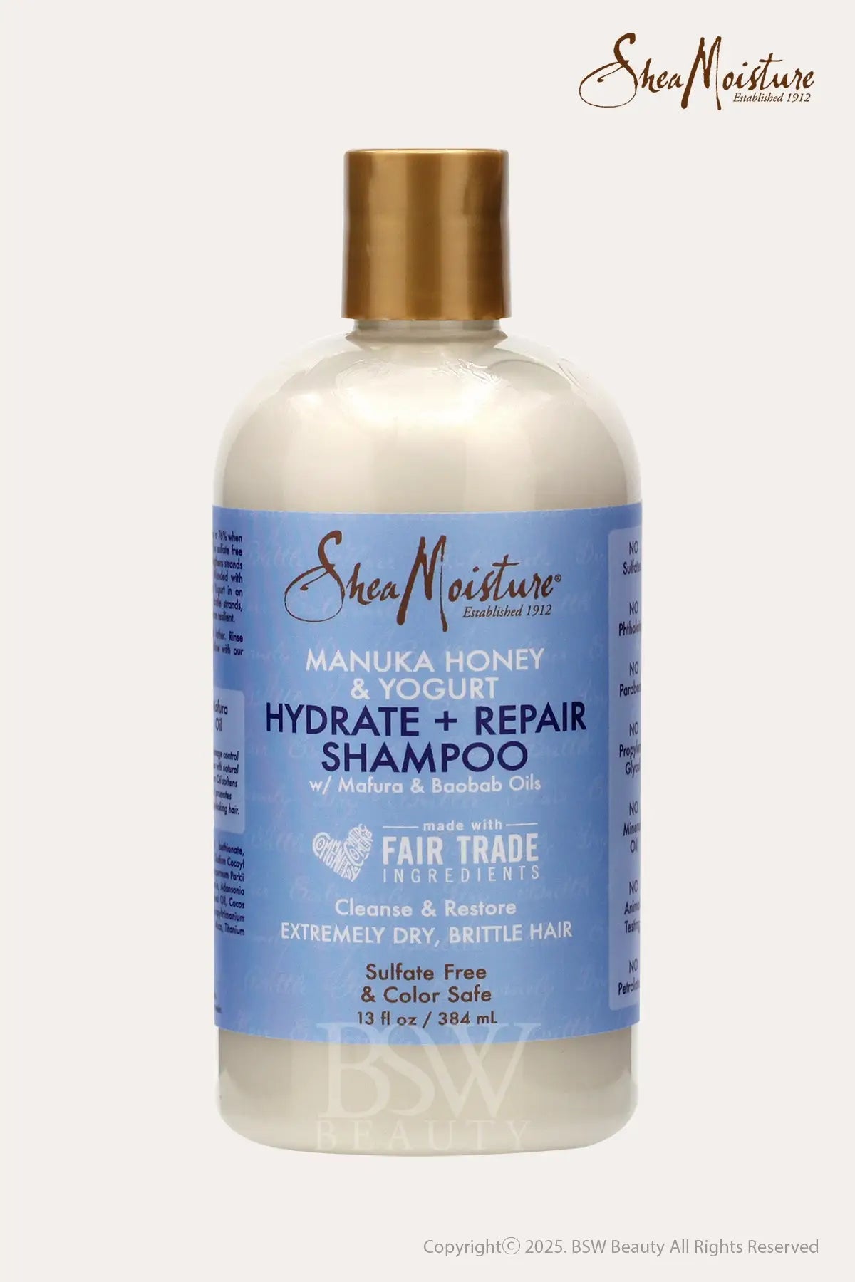 SHEA MOISTURE MANUKA HONEY&YOGURT HYDRATE REPAIR SHAMPOO 13oz - BSW BEAUTY CANADA