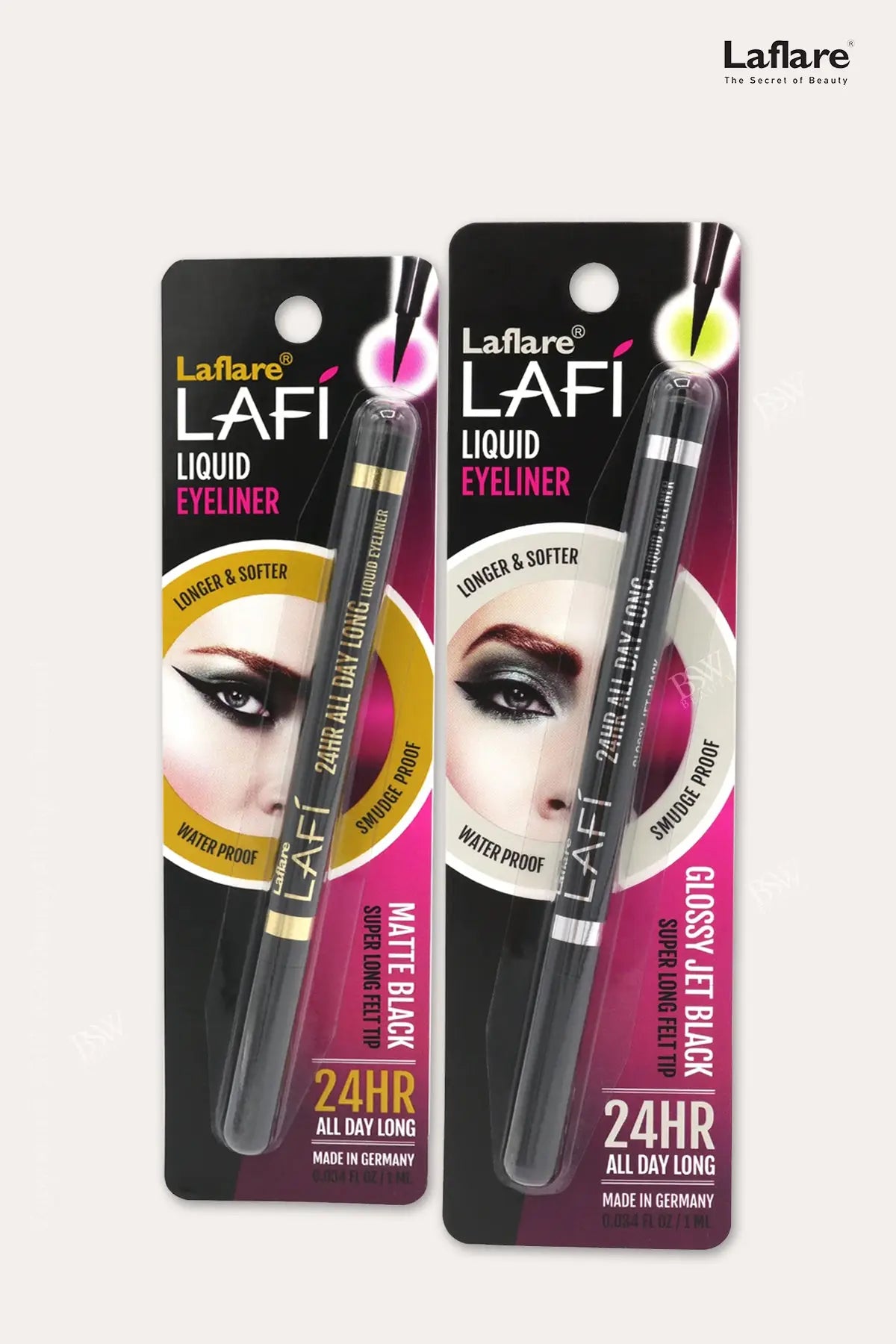 LAFLARE LIQUID EYELINER SUPER FELT TIP - BSW BEAUTY CANADA