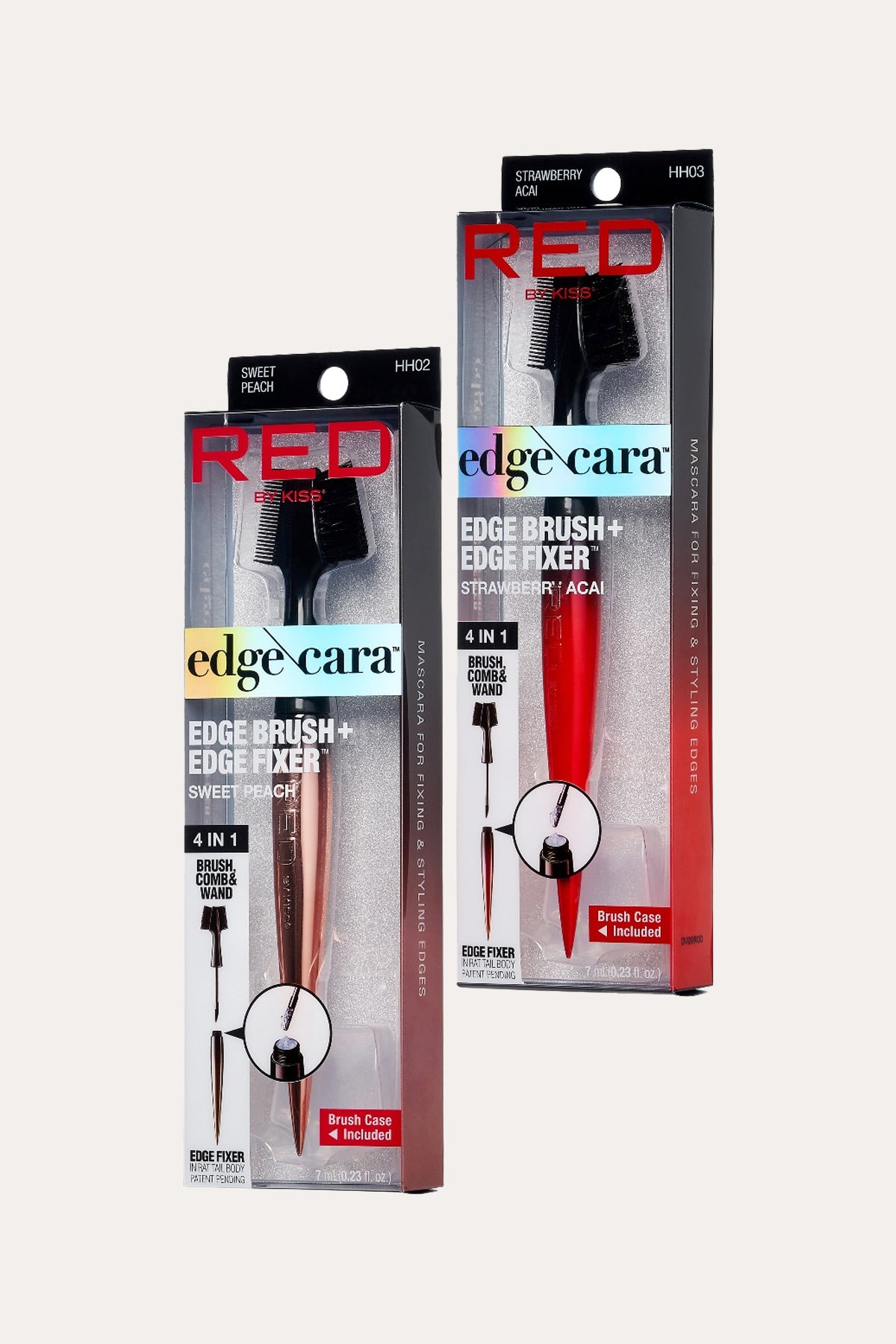 RED EDGE CARA 4 IN 1 EDGE BRUSH COMB & WAND - BSW BEAUTY CANADA