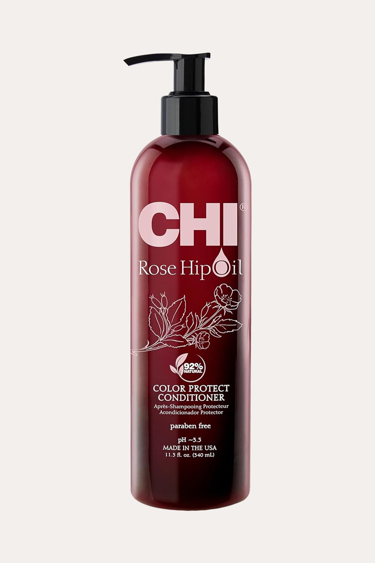 CHI ROSE HIP OIL COLOR NURTURE PROTECTING CONDITIONER 11.5oz - BSW BEAUTY CANADA