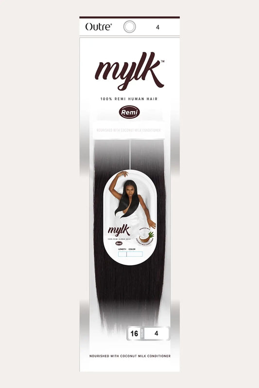 OUTRE 100% REMI HUMAN HAIR WEAVE MYLK YAKI 16" OUTRE