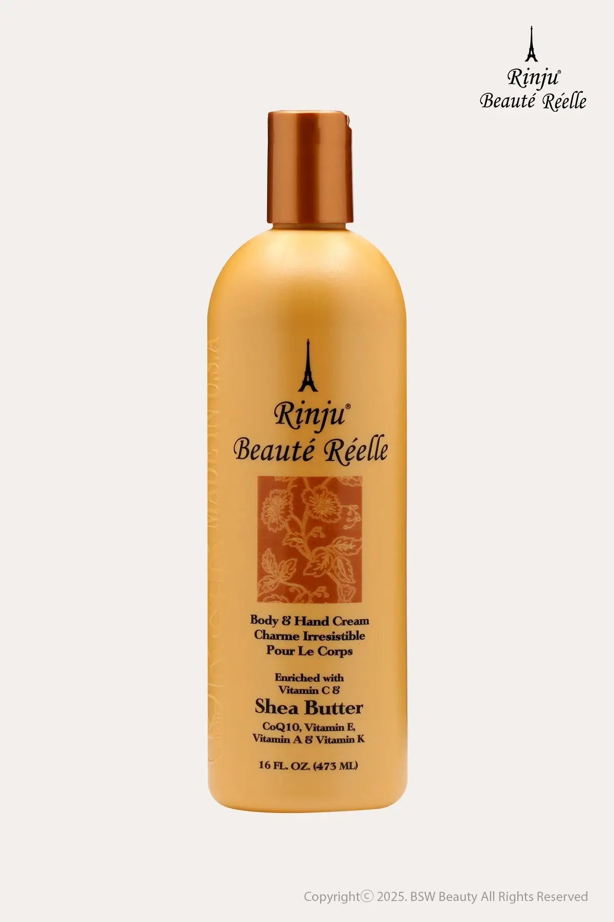 RINJU BEAUTY REAL BODY & HAND CREAM 16oz - BSW BEAUTY CANADA