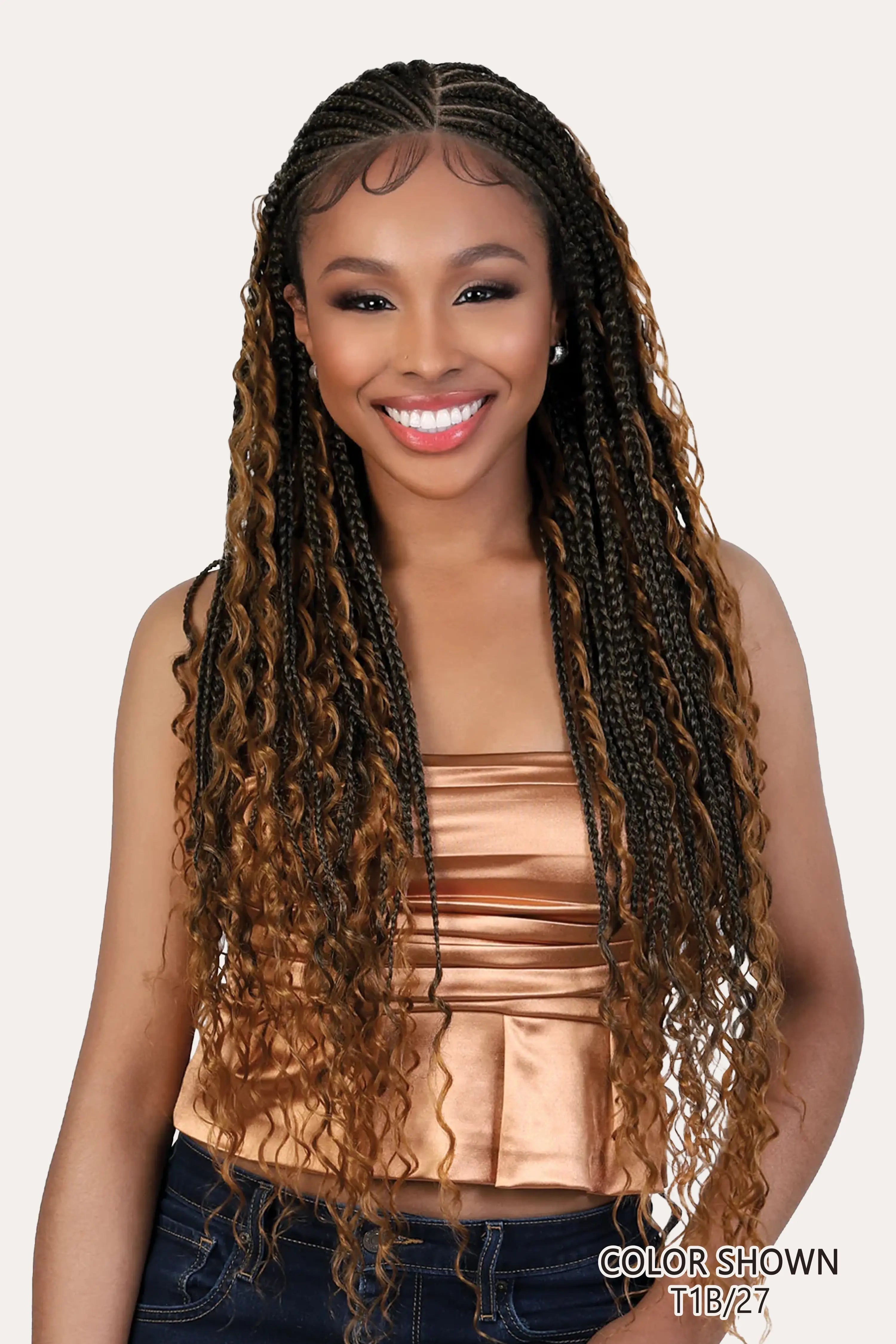 MOTOWN HD HAND BRAIDED WIG - WLB.FLBOHO 32"