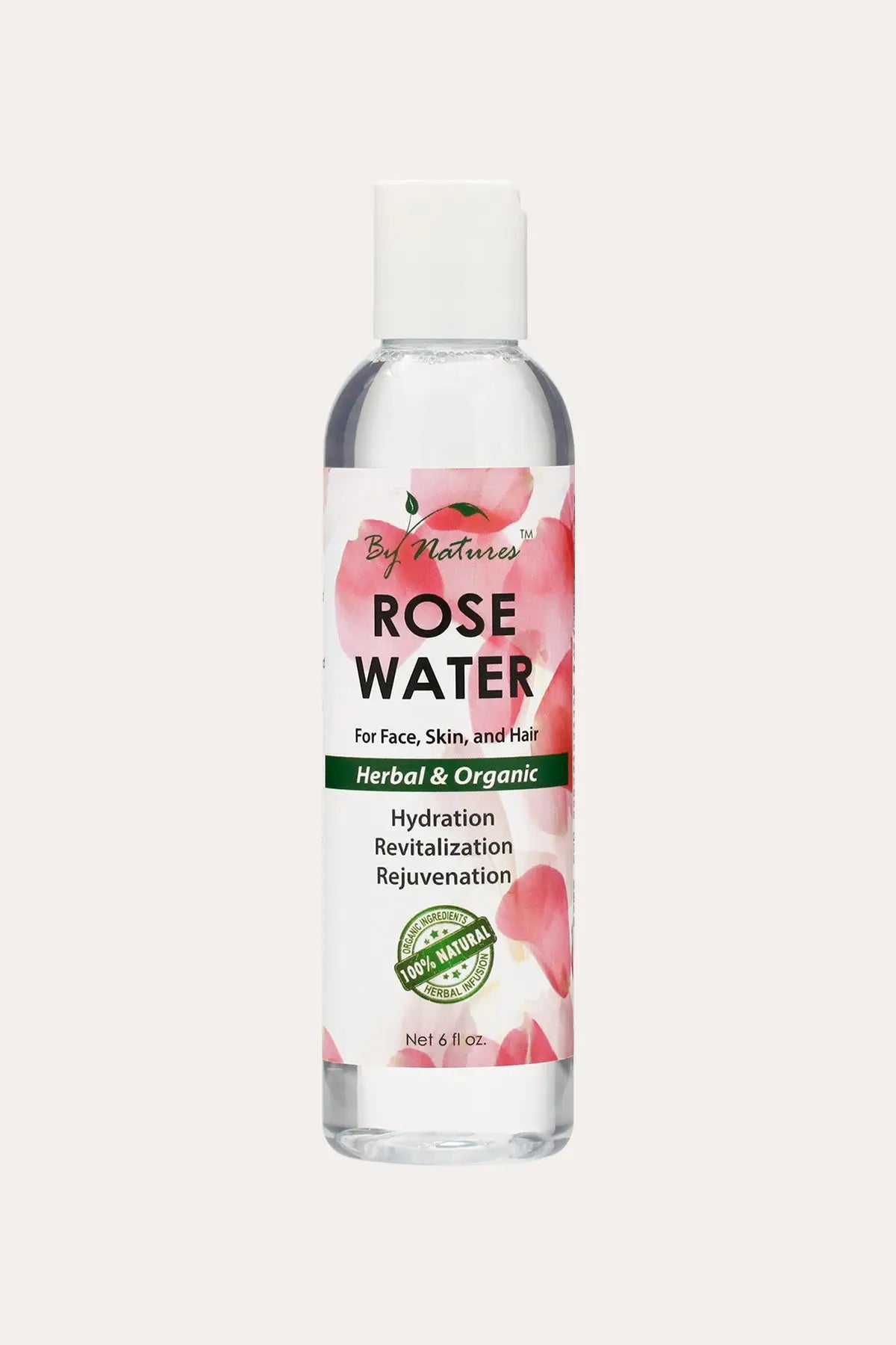 BY NATURES ROSE WATER FOR FACE,SKIN, AND HAIR 6oz - BSW BEAUTY CANADA