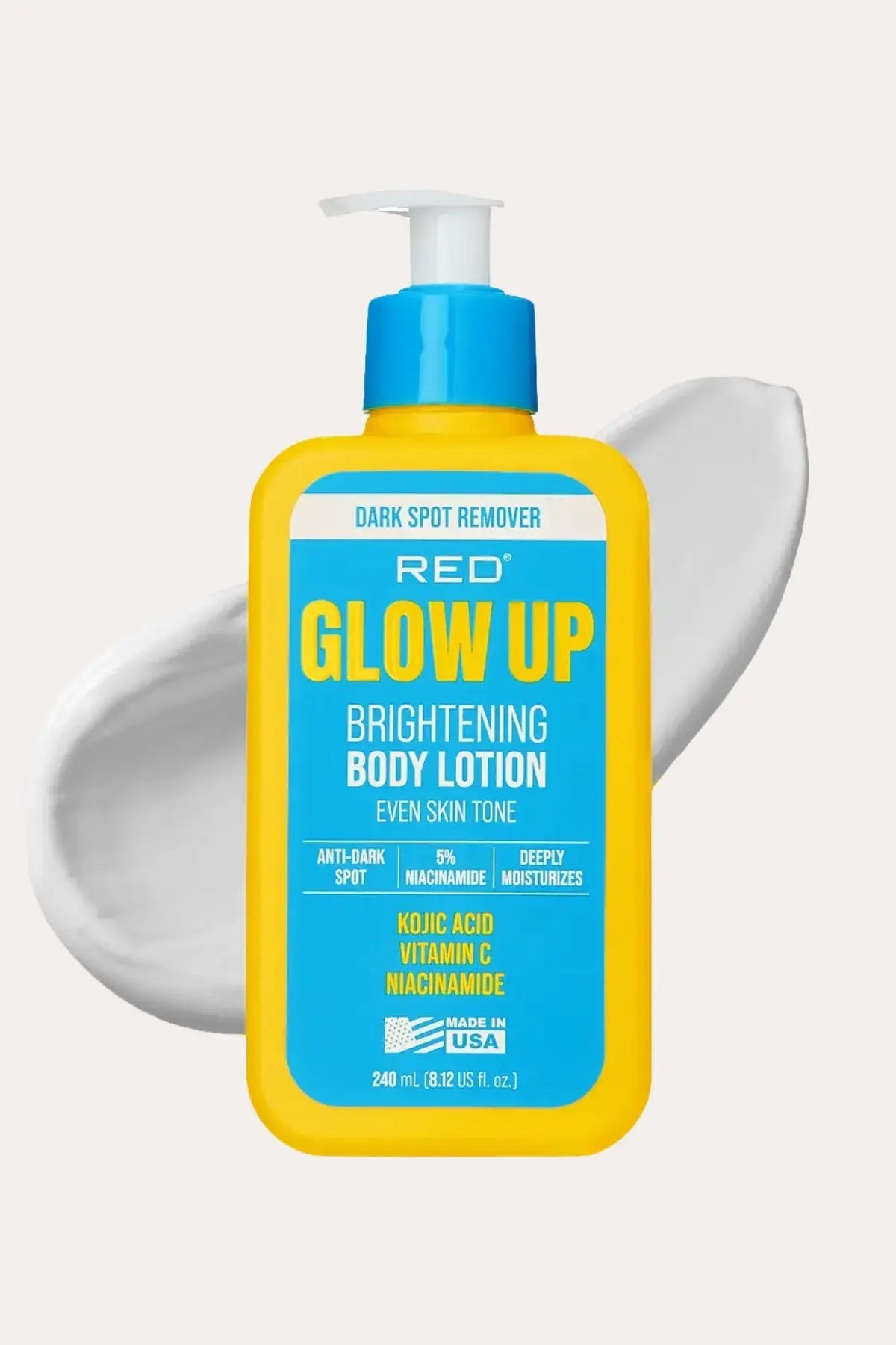 RED BY KISS GLOW UP BRIGHTENING BODY LOTION WITH KOJIC ACID, VITAMIN C & NIACINAMIDE - BSW BEAUTY CANADA