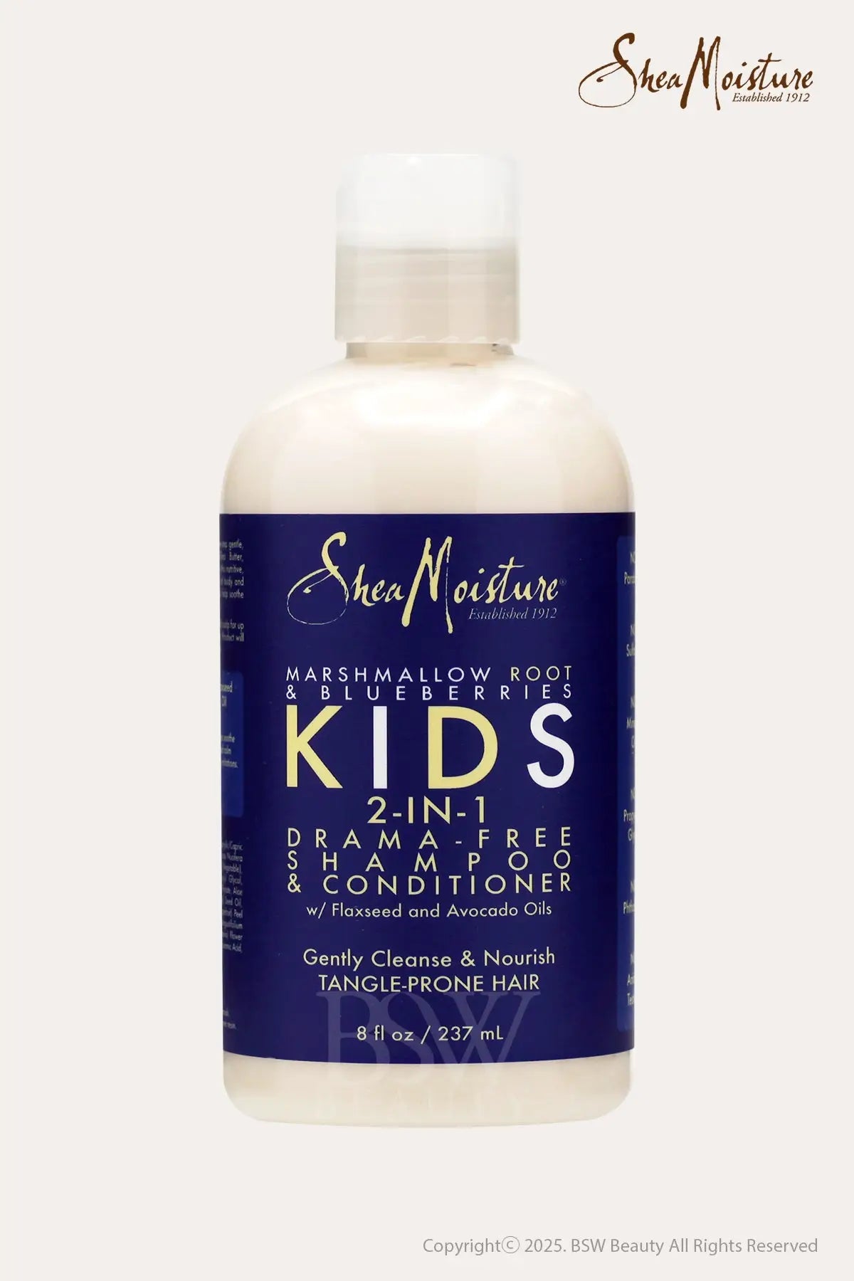 SHEA MOISTURE MARSHMALLOW ROOT & BLUEBERRIES KIDS 2-IN-1 DRAMA-FREE SHAMPOO & CONDITIONER 8oz - BSW BEAUTY CANADA