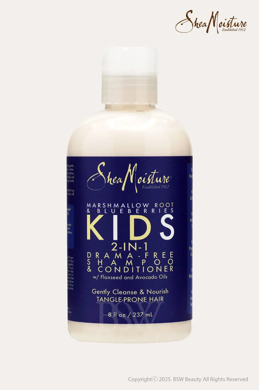 SHEA MOISTURE MARSHMALLOW ROOT & BLUEBERRIES KIDS 2-IN-1 DRAMA-FREE SHAMPOO & CONDITIONER 8oz - BSW BEAUTY CANADA