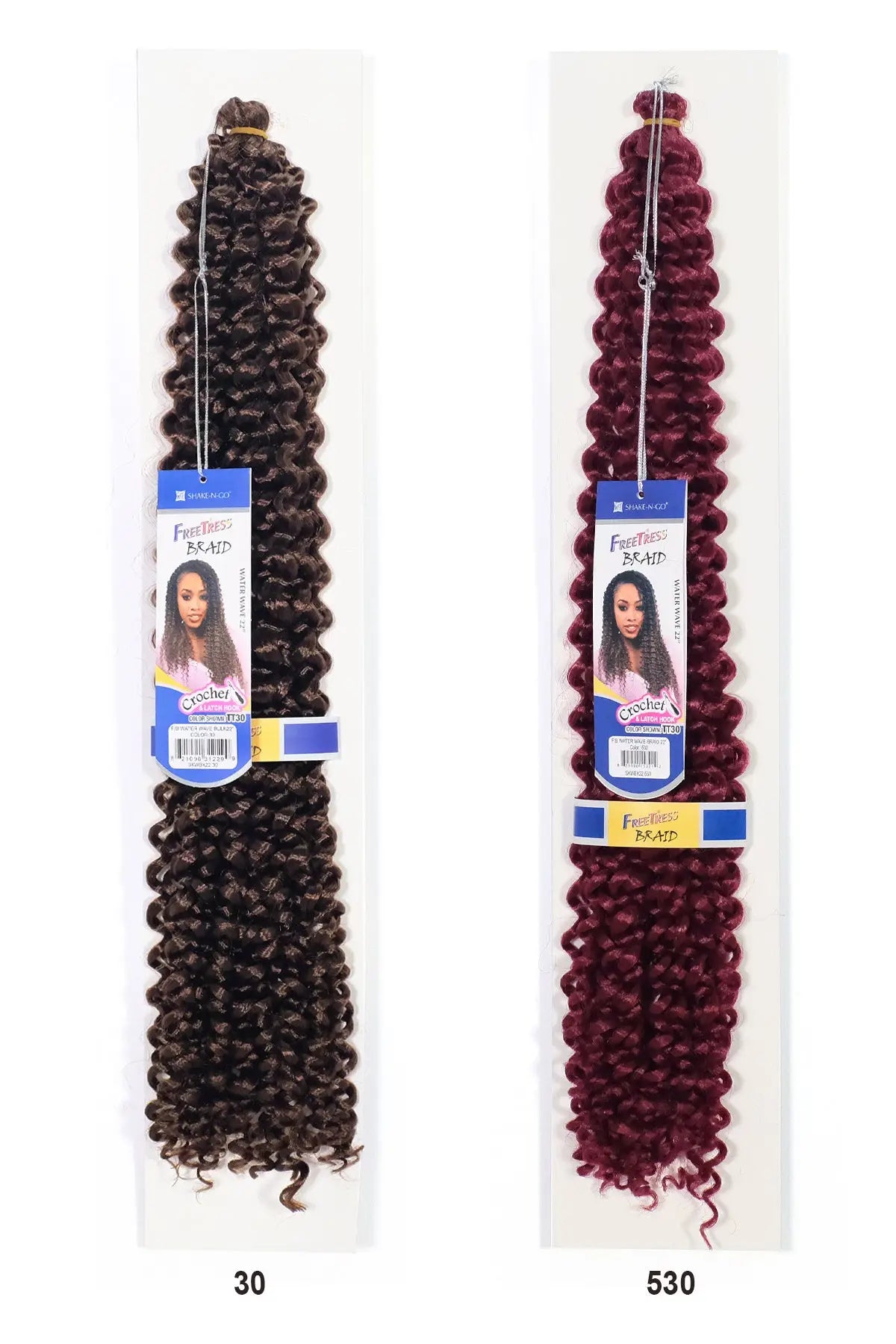 SHAKE N GO FREETRESS CROCHET BRAID  WATER WAVE 22" SHAKE N GO