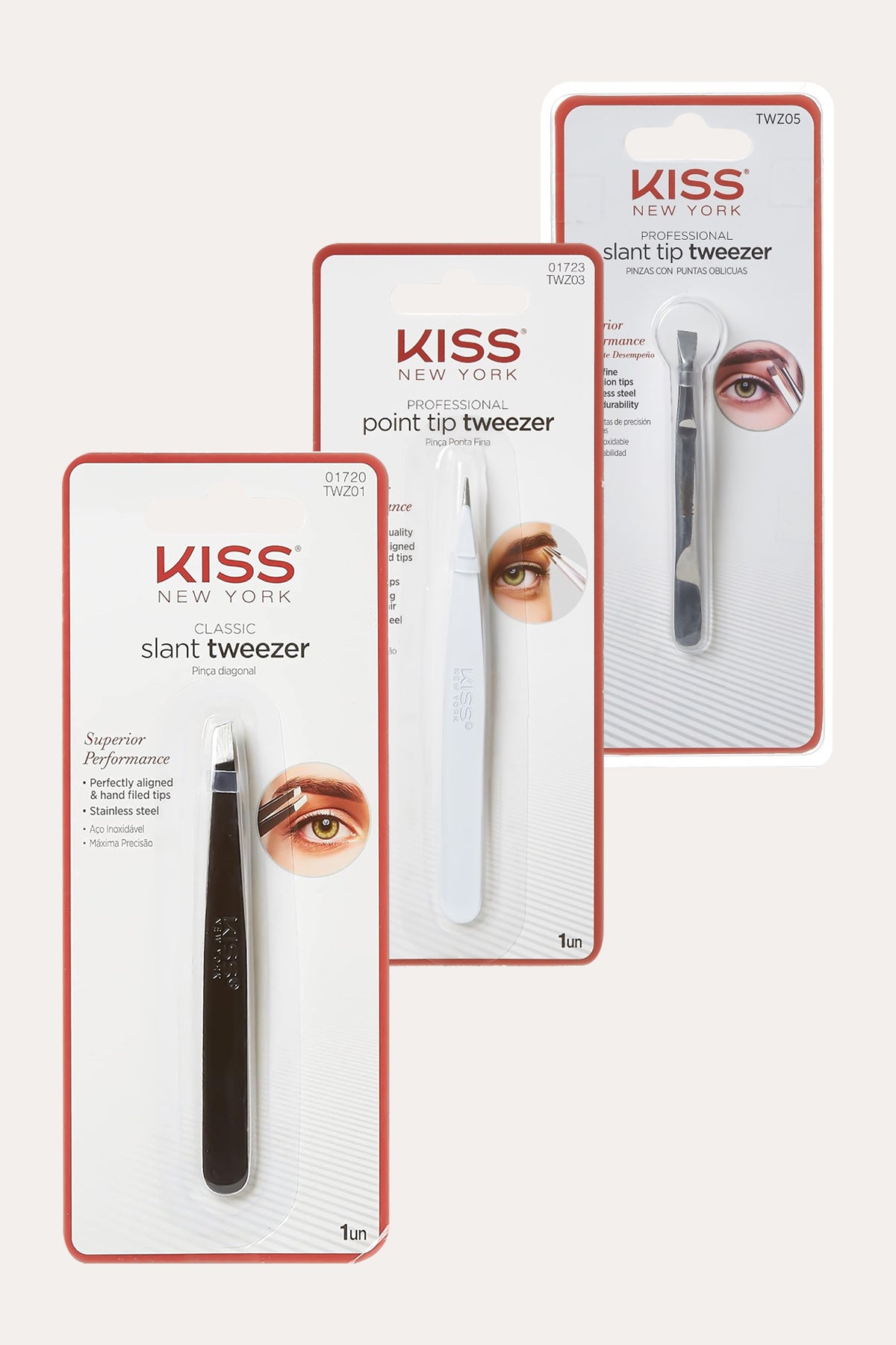 KISS NEW YORK TWEEZER-SLANT TIP - BSW BEAUTY CANADA