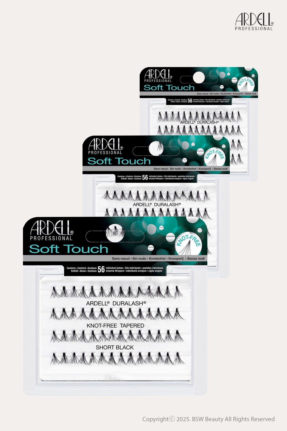 ARDELL SOFT TOUCH LASH KNOT FREE TAPERED INDIVIDUALS - BSW BEAUTY CANADA