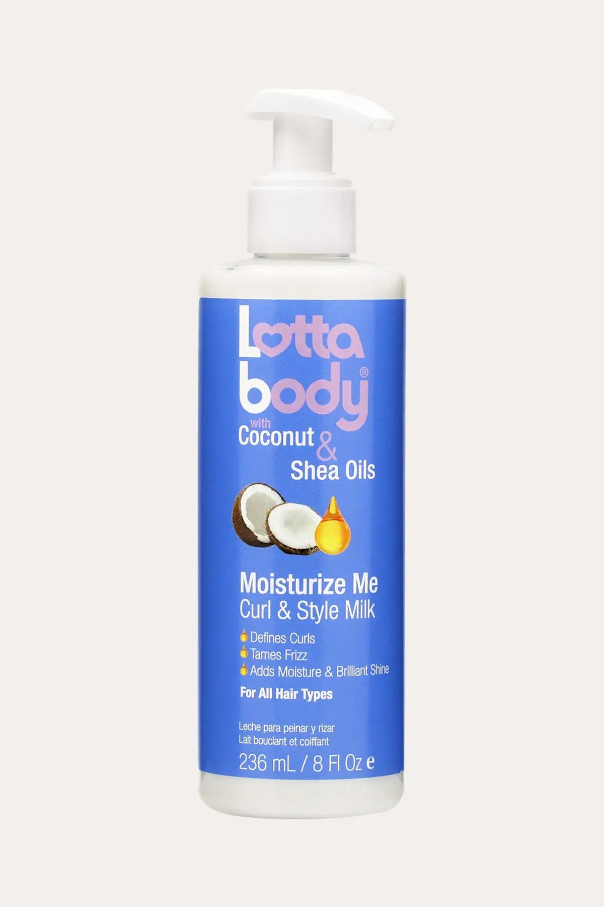 LOTTABODY COCONUT & SHEA OILS MOISTURIZE ME CURL & STYLE MILK 8oz